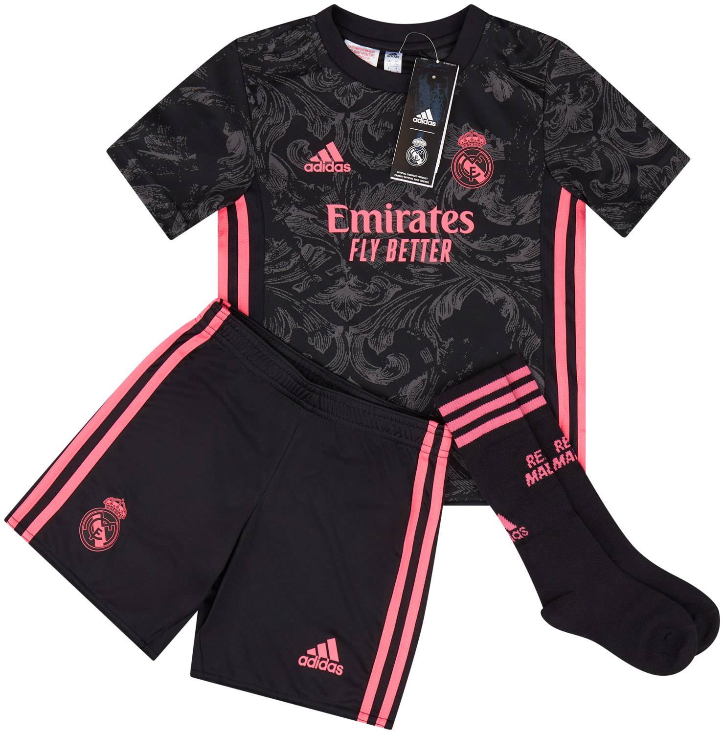 2020 21 Real Madrid Third Full Kit NEW Little Kids