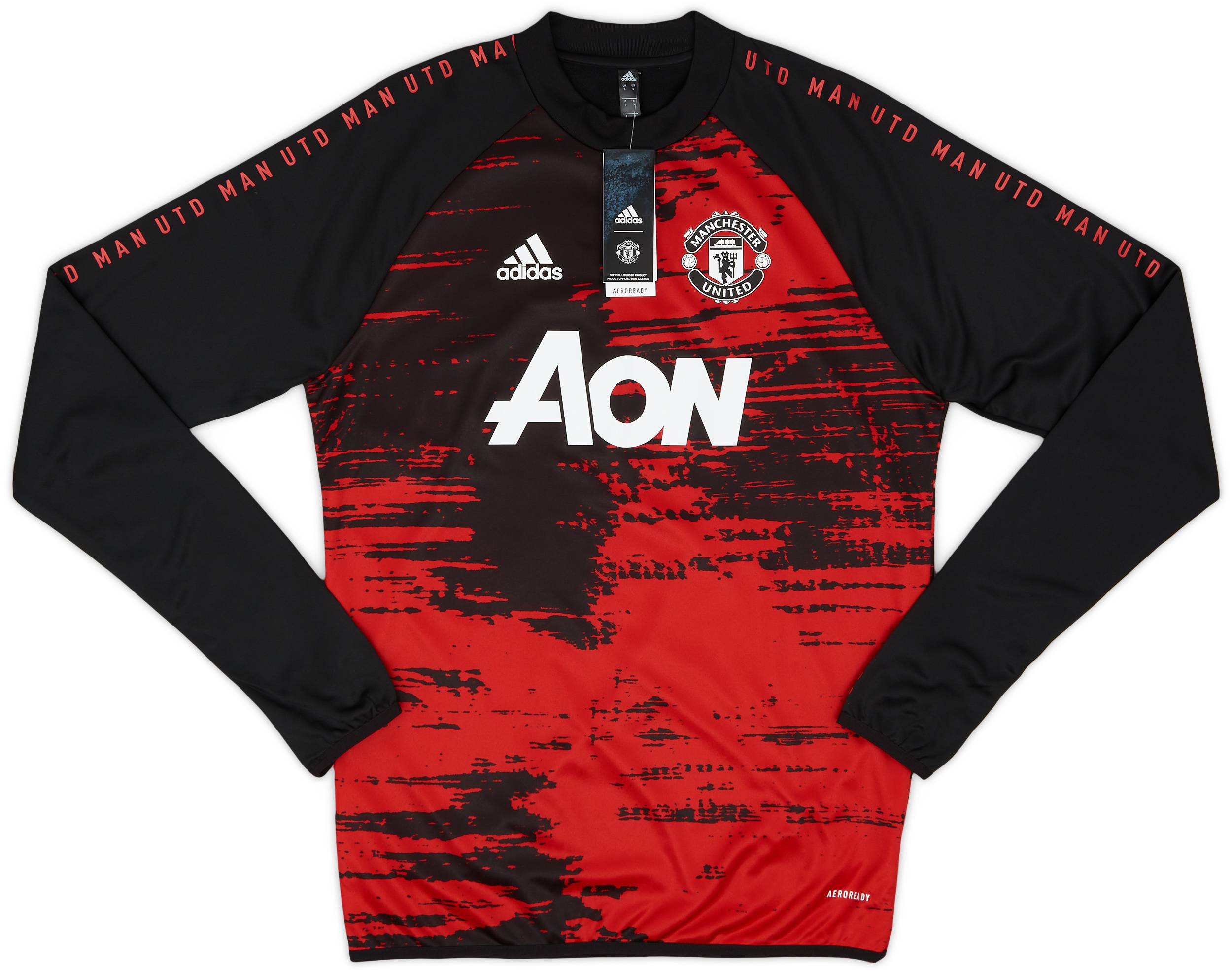 2020-21 Manchester United adidas Pre-Match Warm Top (XS)