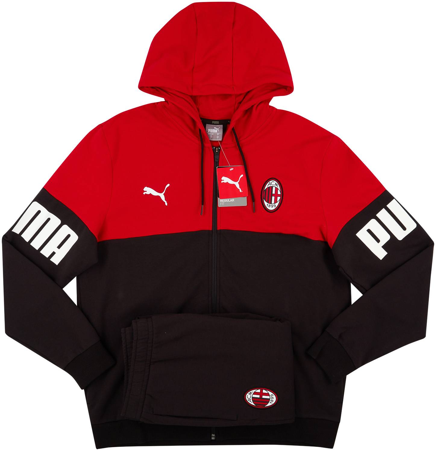 2021 22 AC Milan Puma Hooded Tracksuit
