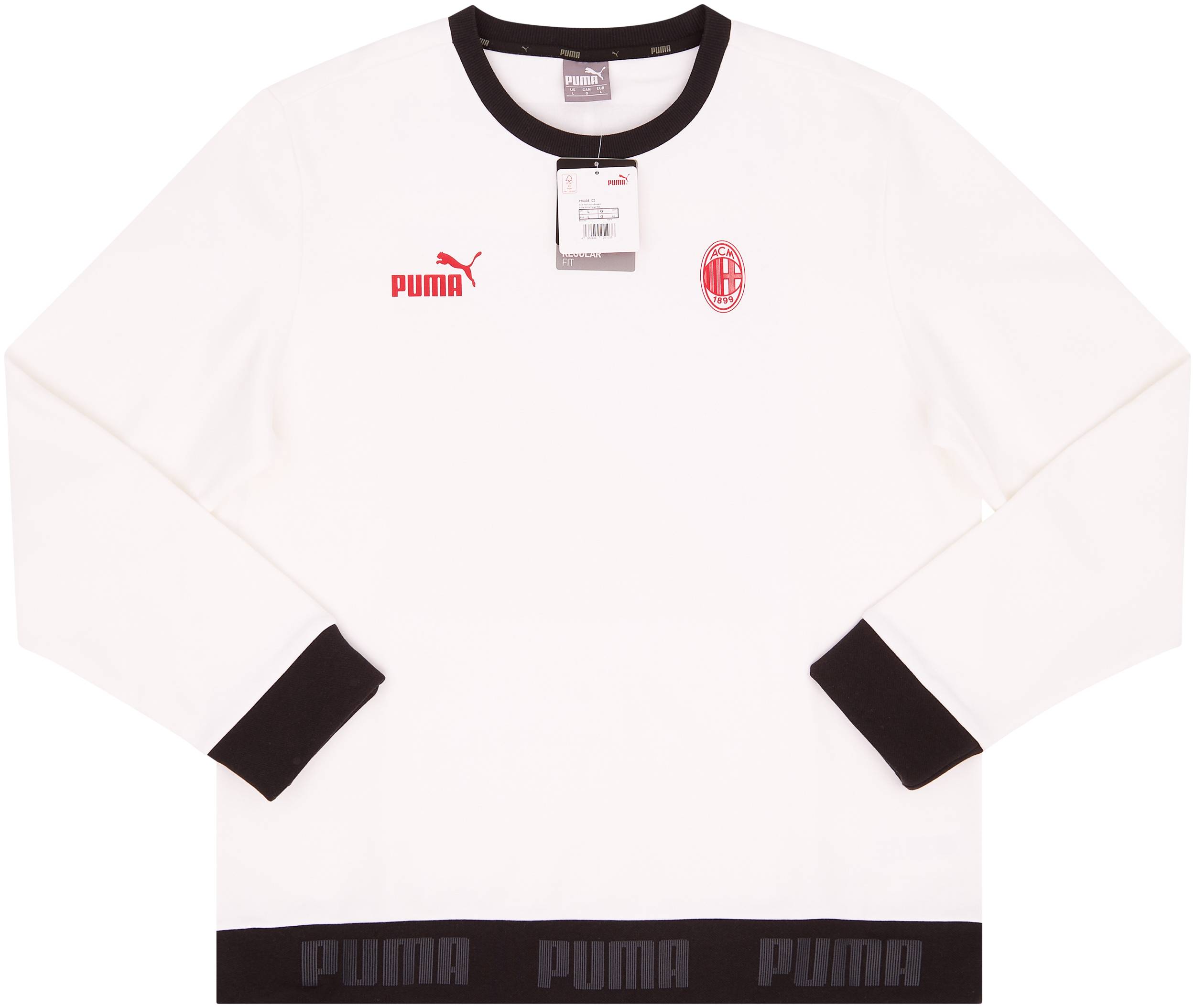 2019-20 AC Milan Puma Sweat Top