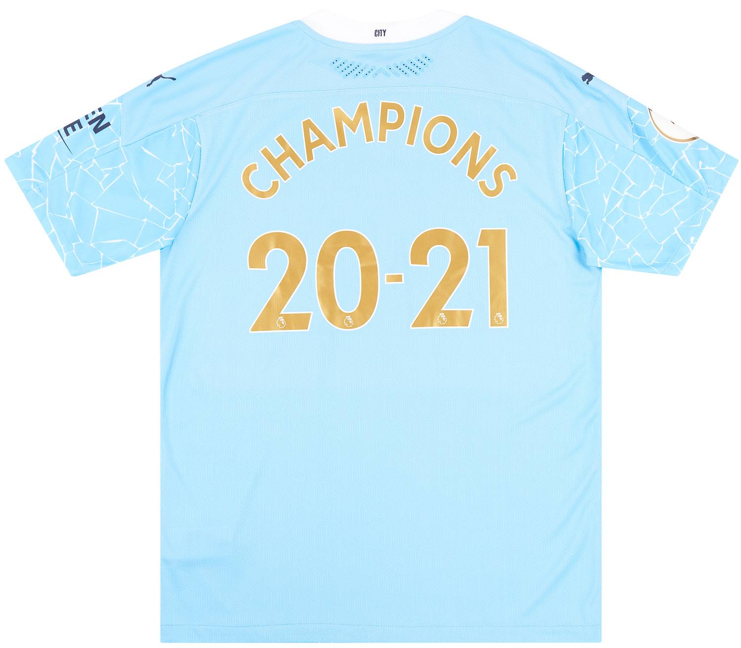 2020-21 Manchester City Player Issue Home Shirt Champions 20-21 - NEW