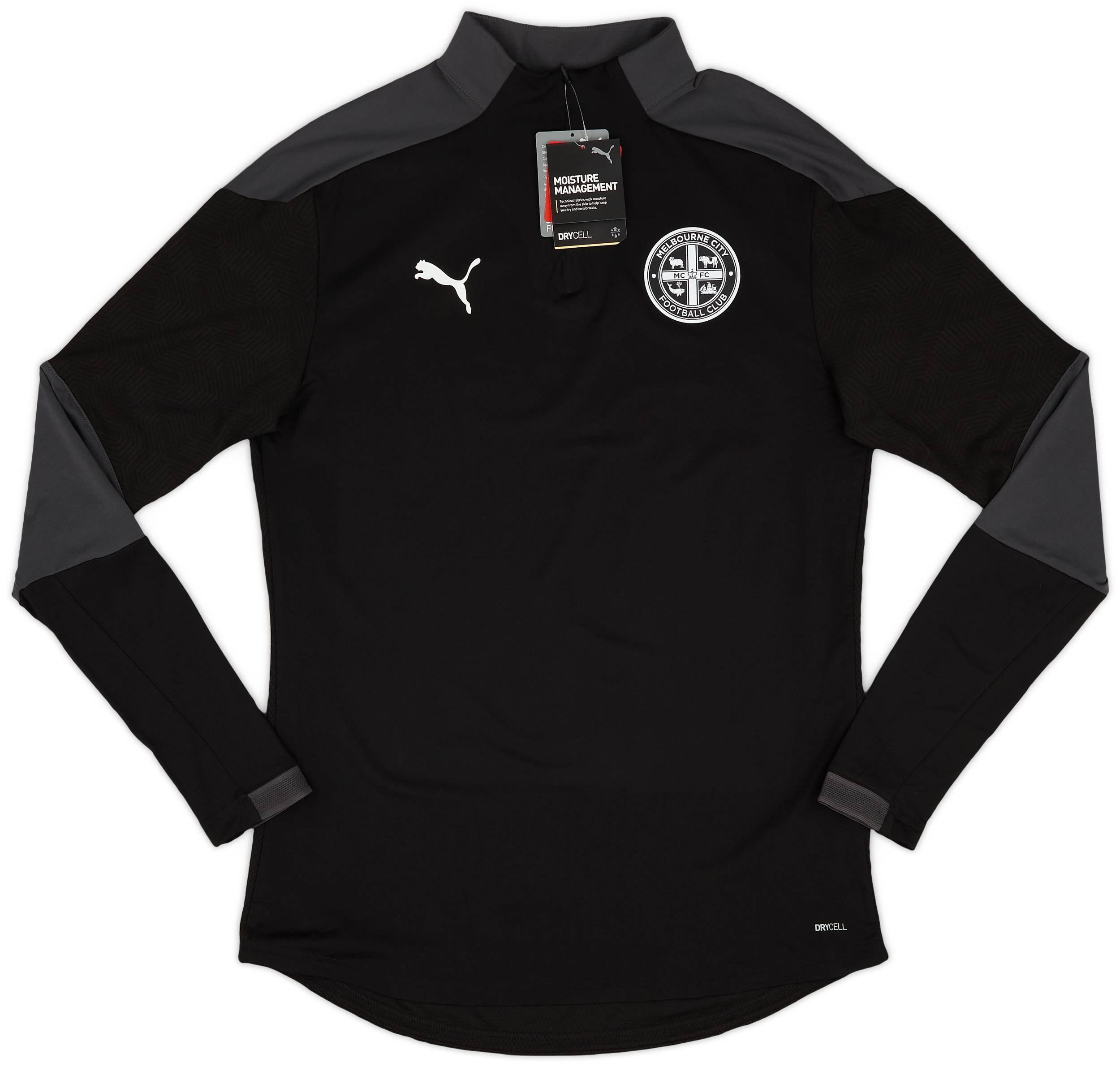 2021 22 Melbourne City Puma 1 4 Zip Training Top