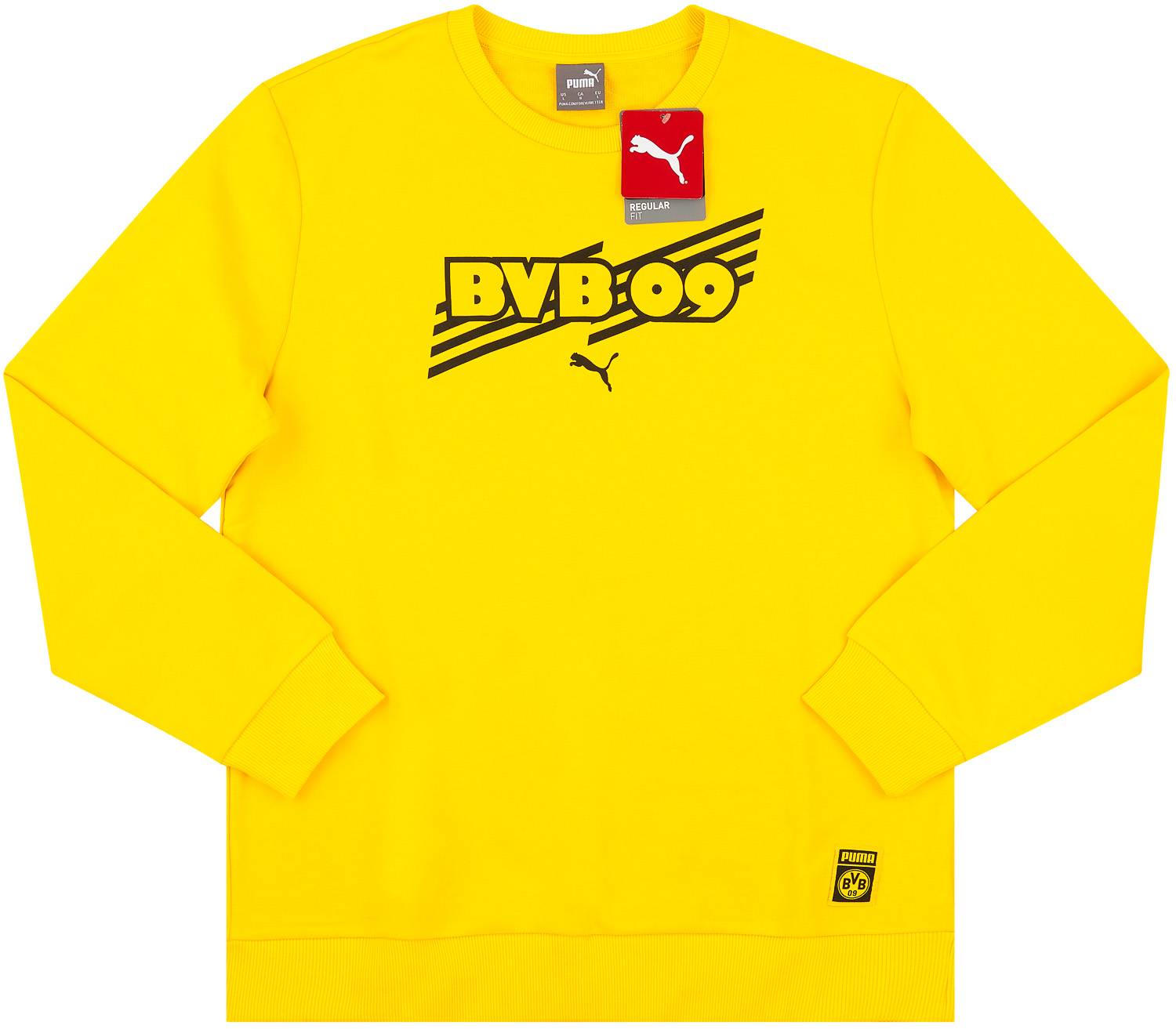 2021-22 Borussia Dortmund Puma Crew Sweat Top