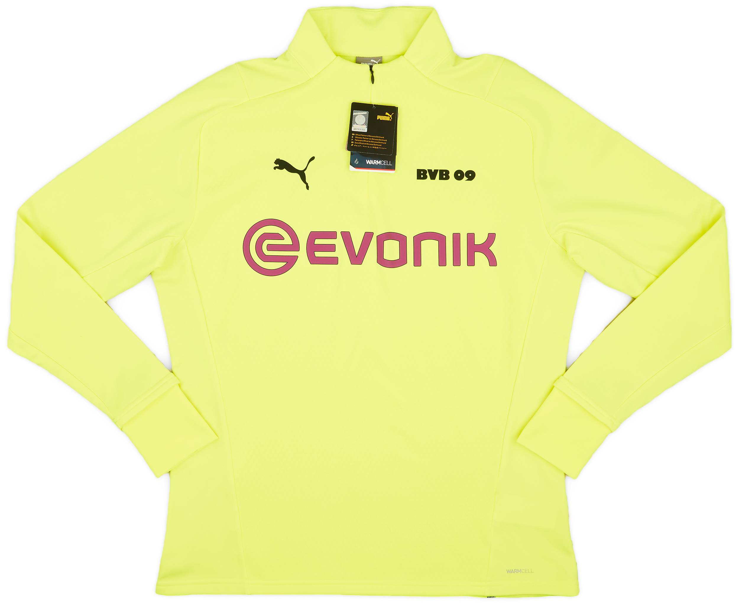2021-22 Borussia Dortmund Puma 1/4 Zip Training Fleece Top
