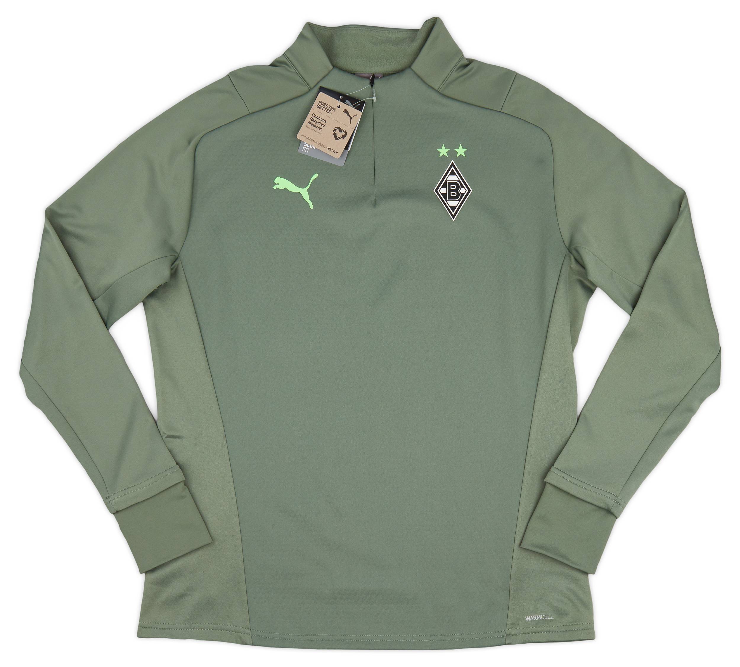 2021-22 Borussia Monchengladbach Puma 1/4 Zip Training Fleece Top
