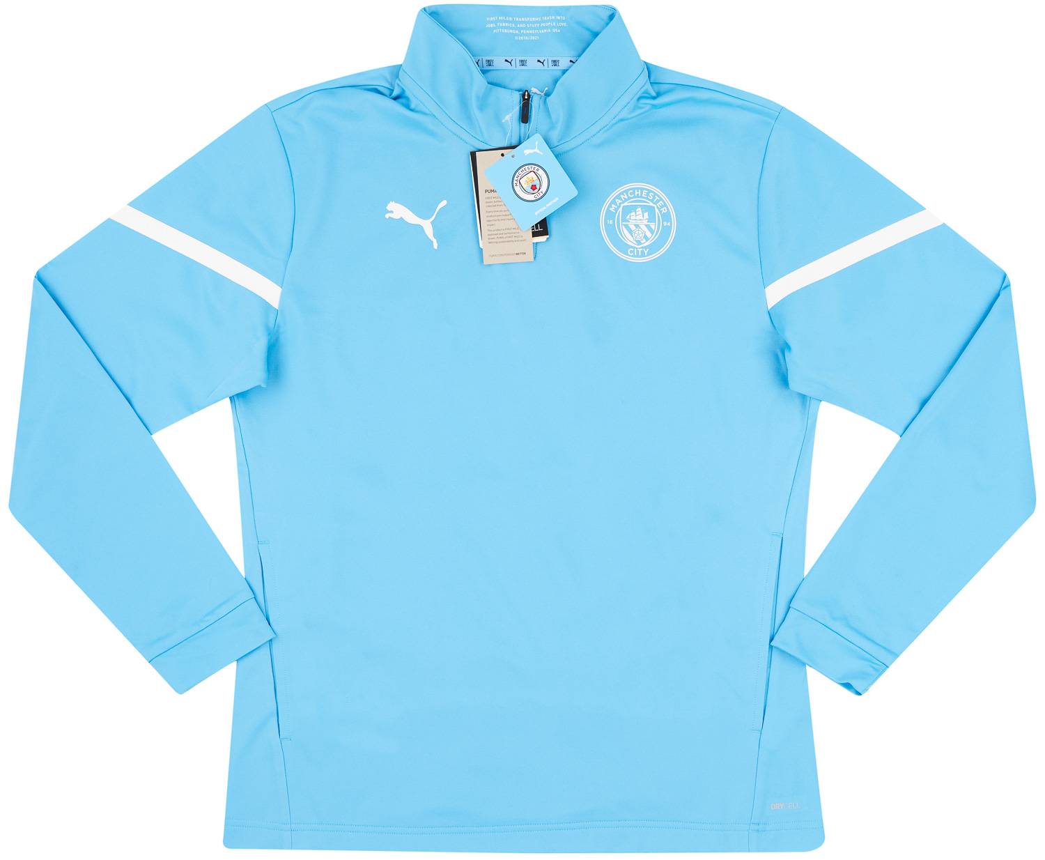 2021-22 Manchester City Puma Pre-Match 1/4 Zip Training Top