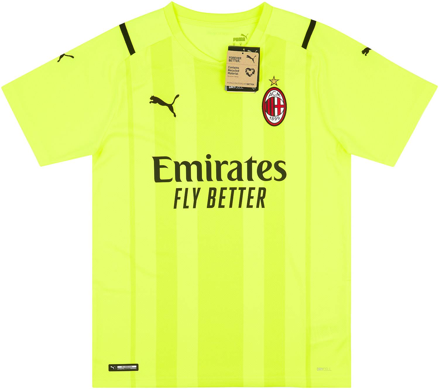 2021-22 AC Milan Home GK S/S Shirt