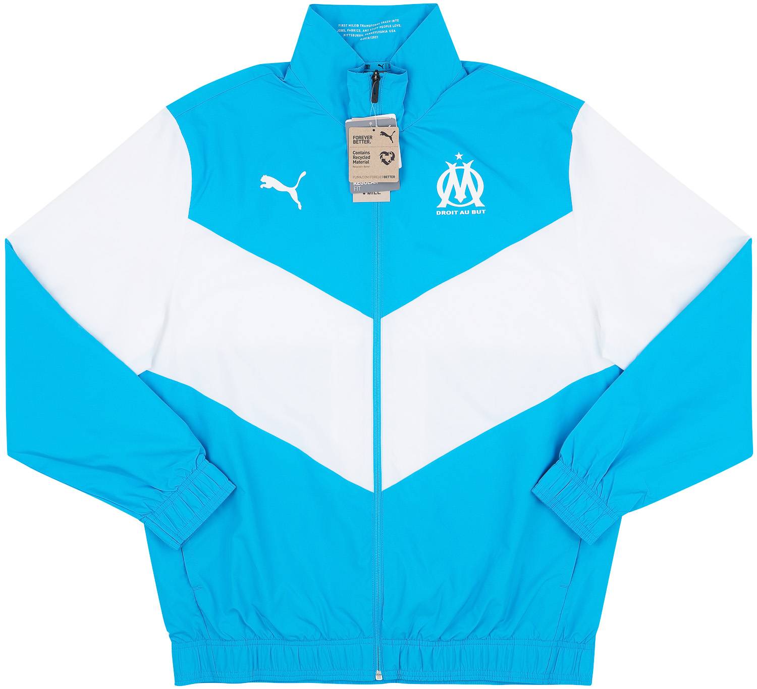 2021-22 Olympique Marseille Puma Pre-Match Jacket