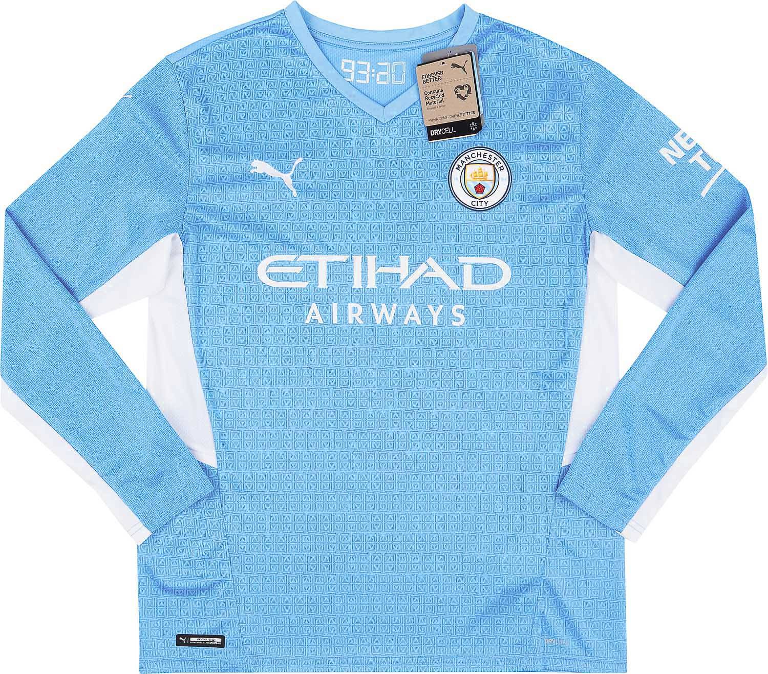 2021-22 Manchester City Home L/S Shirt