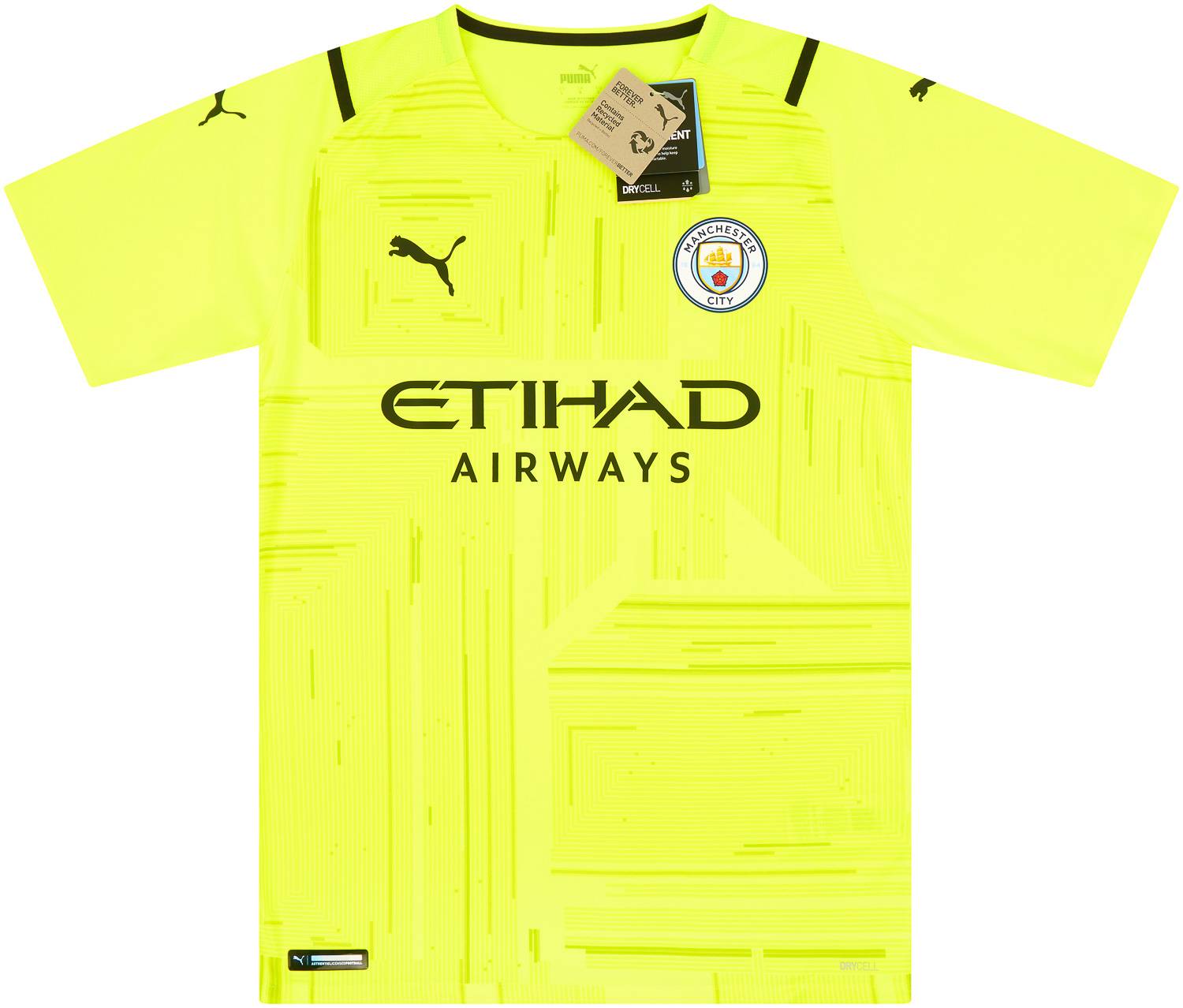 2021-22 Manchester City Player Issue GK S/S Shirt (M)