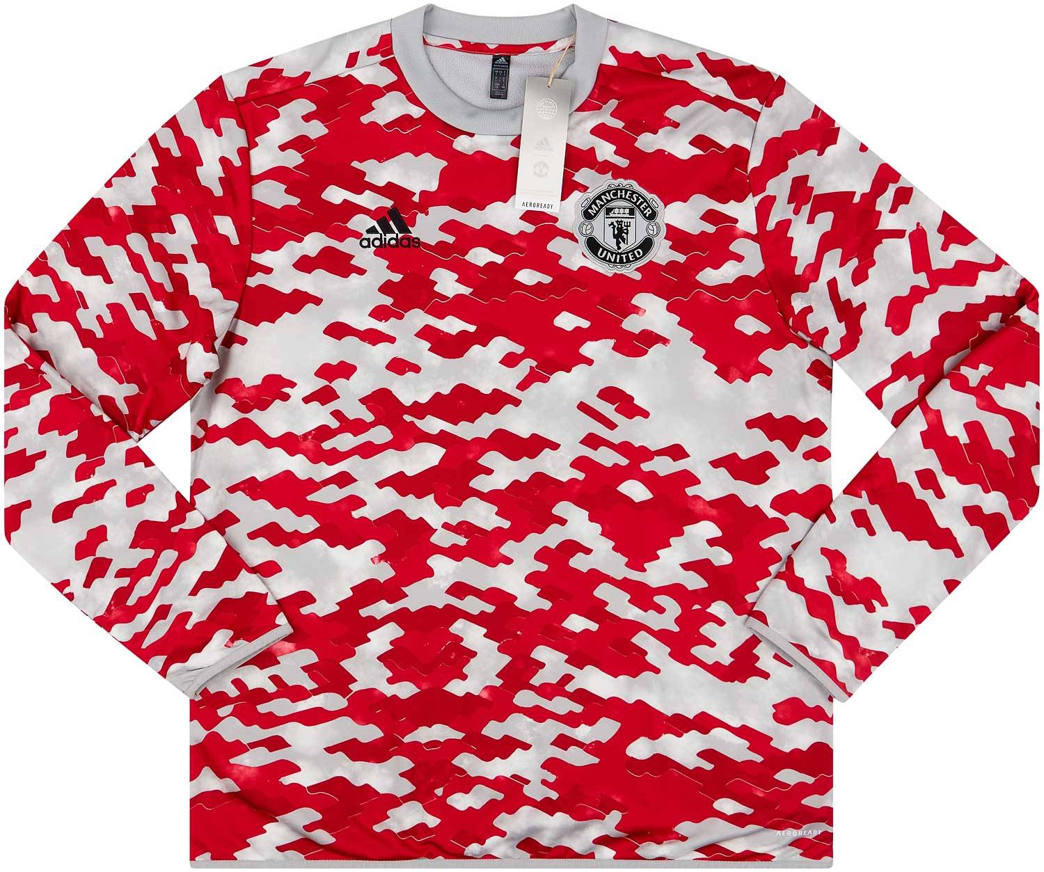 2021-22 Manchester United adidas Warm-Up Top