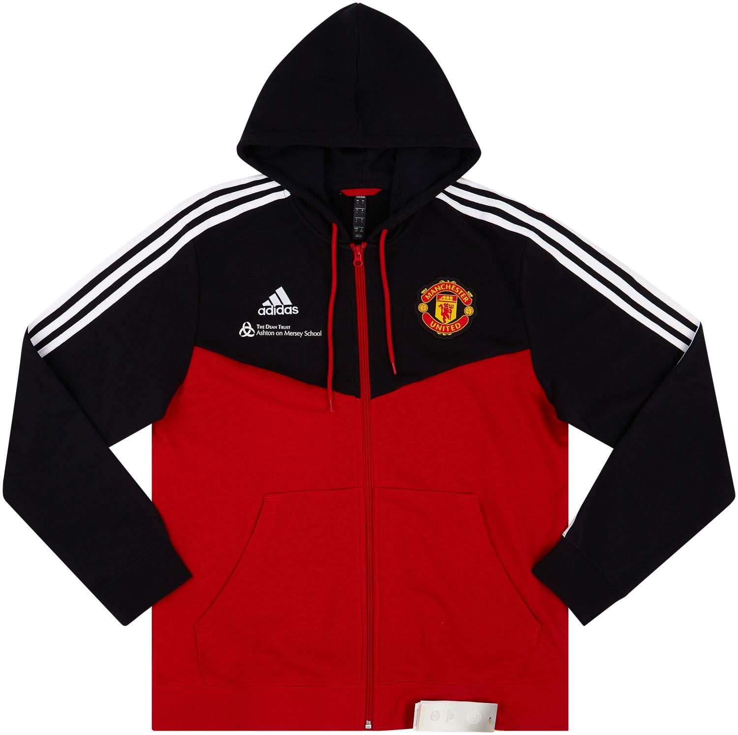 2021-22 Manchester United adidas 3-Stripes Hooded Jacket