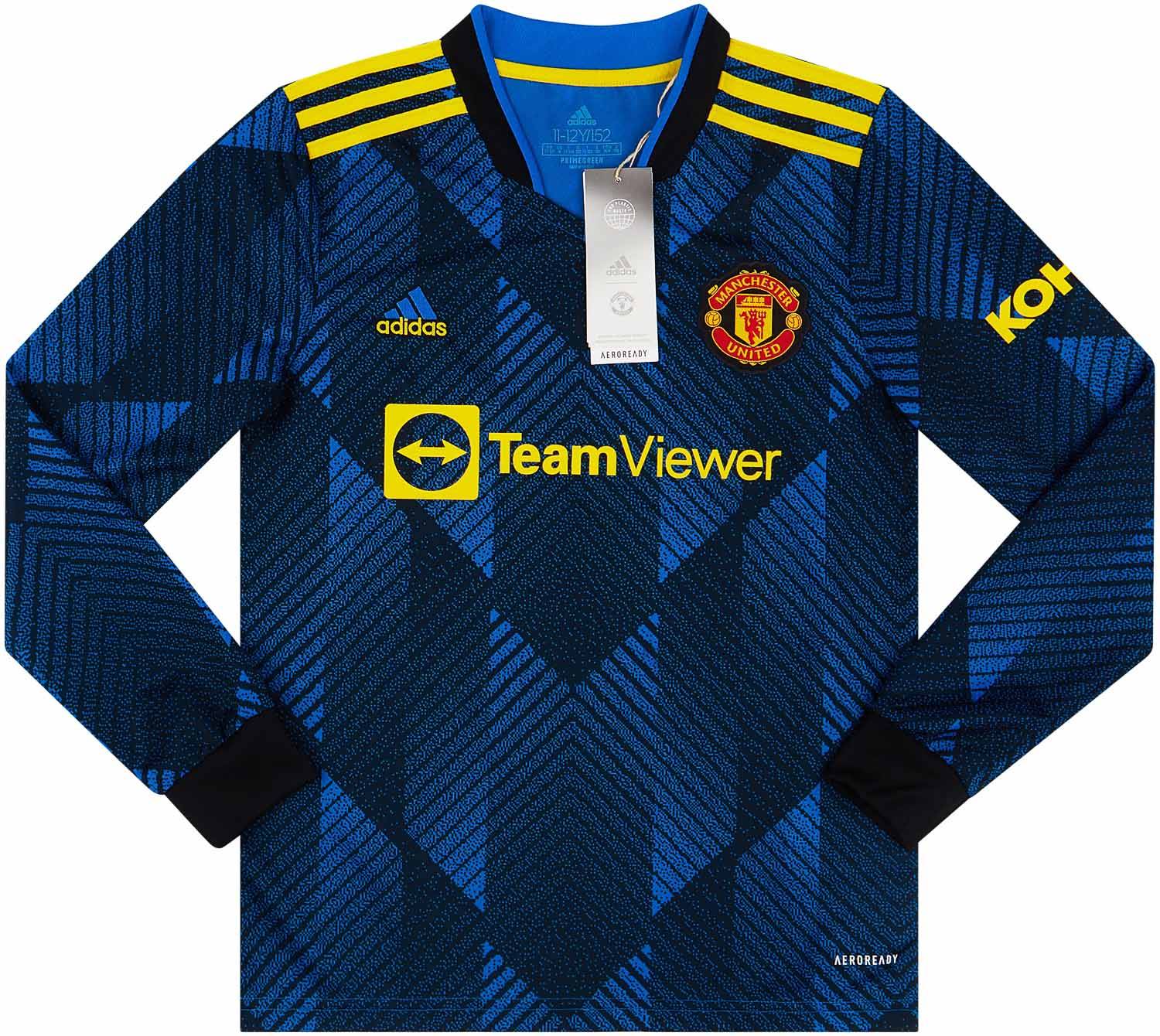2021 22 Manchester United Third L S Shirt NEW KIDS