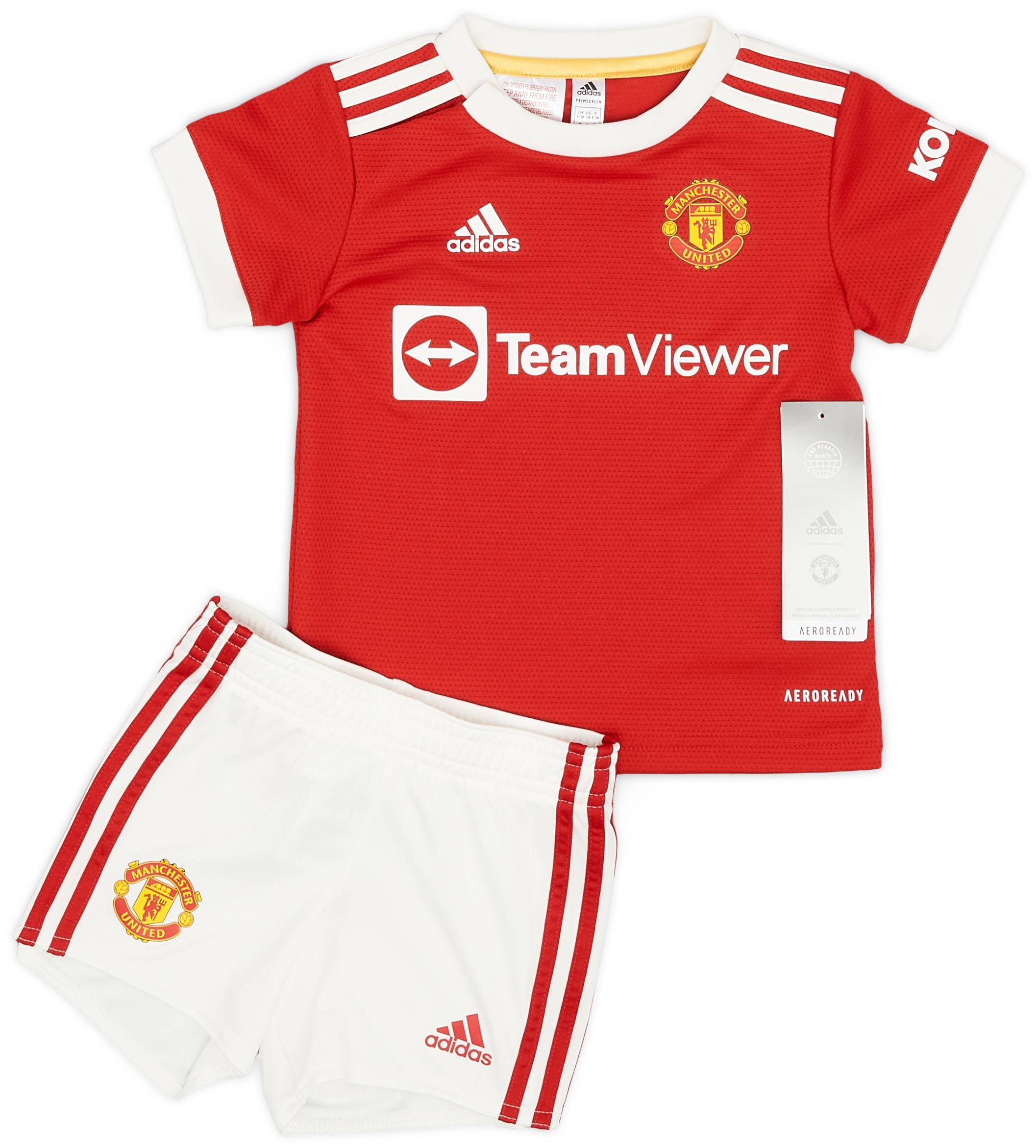 2021-22 Manchester United Home Shirt & Shorts Kit - (3-6 Months)