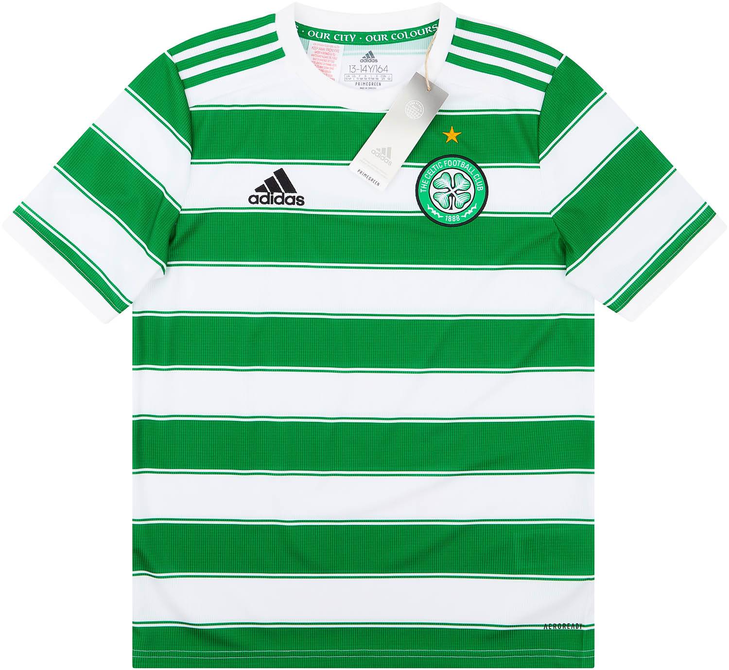 2021 22 Celtic Home Shirt KIDS