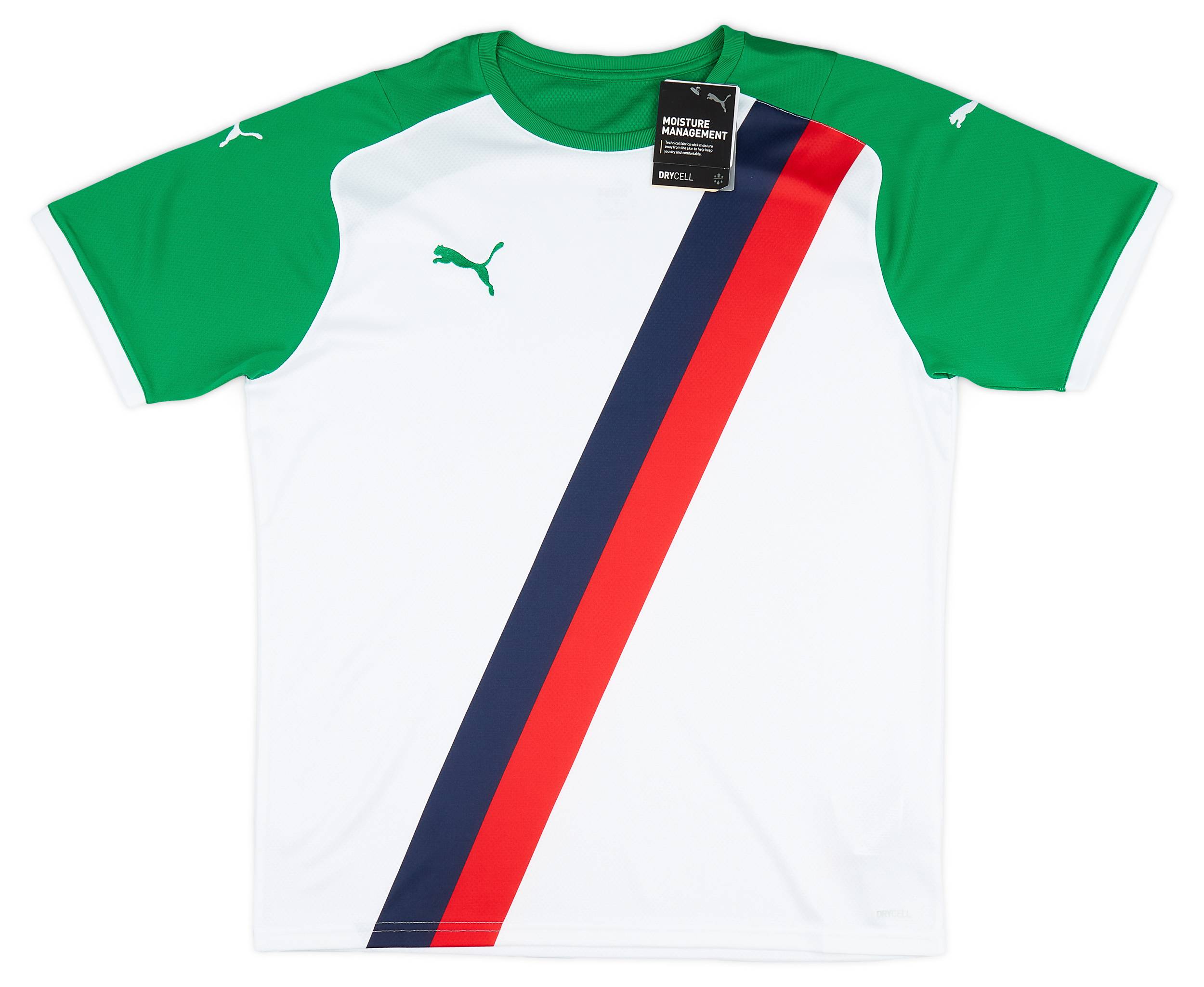 Green and white puma shirt online