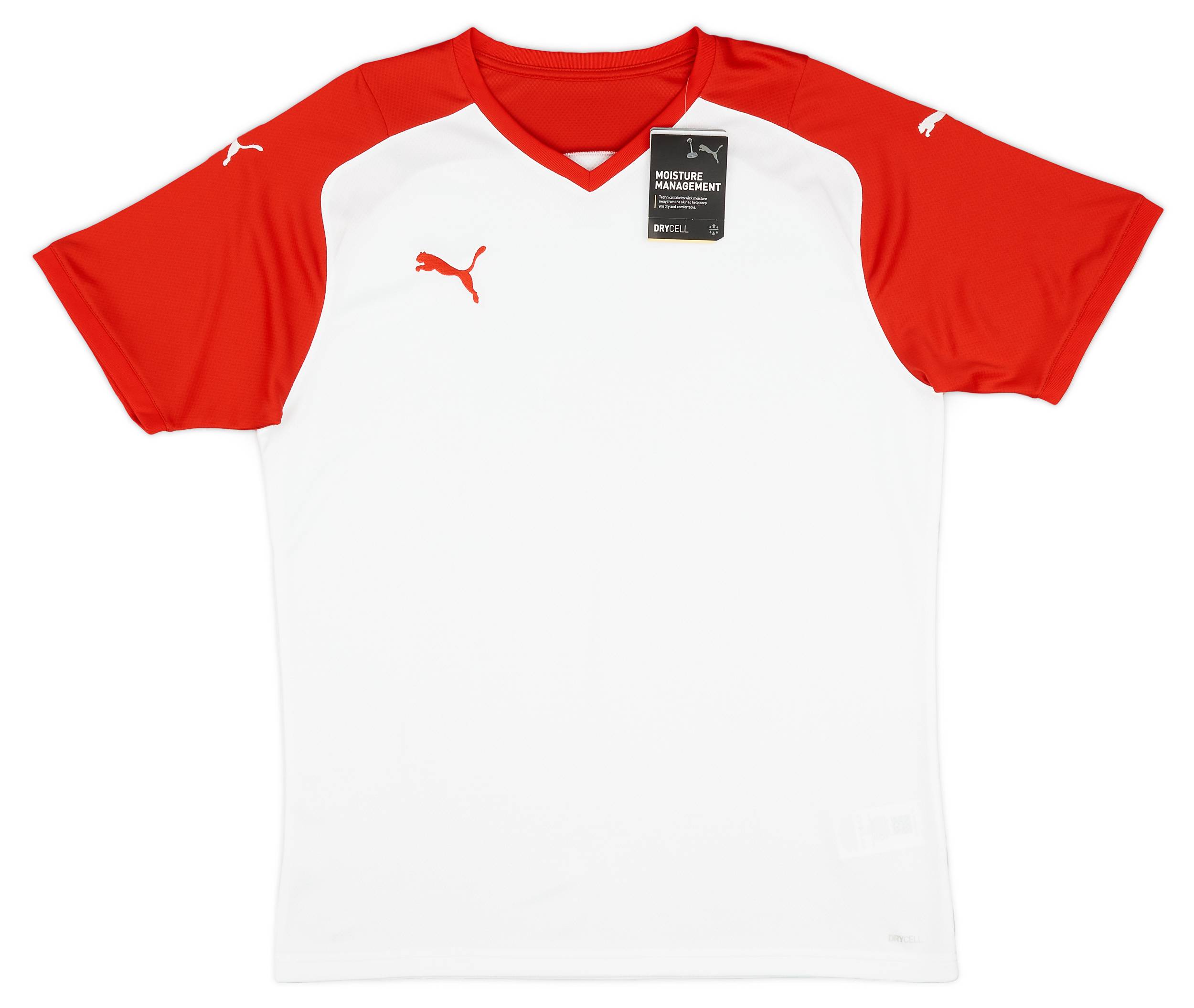 Red and white puma shirt shop