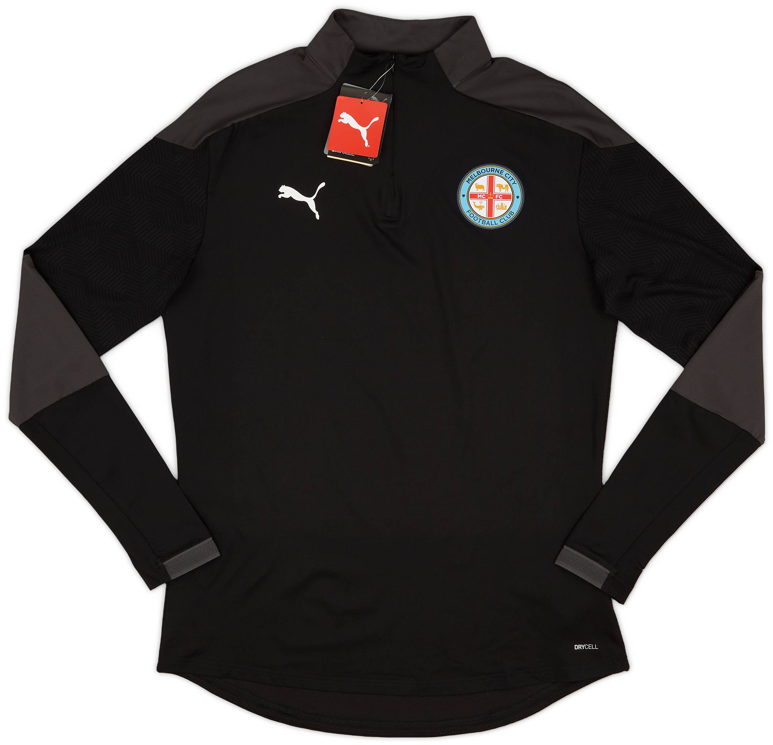 2021 22 Melbourne City Puma 1 4 Zip Training Top