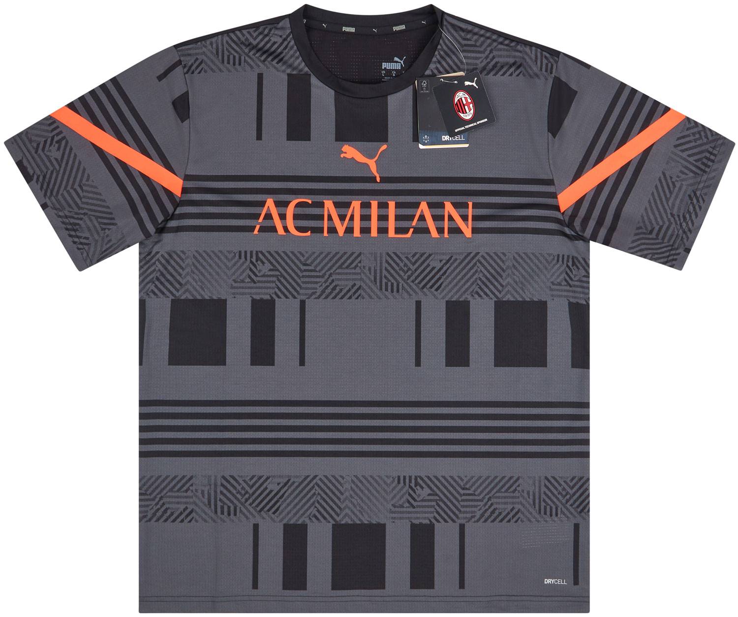 2021-22 AC Milan Puma Pre-Match Training Shirt