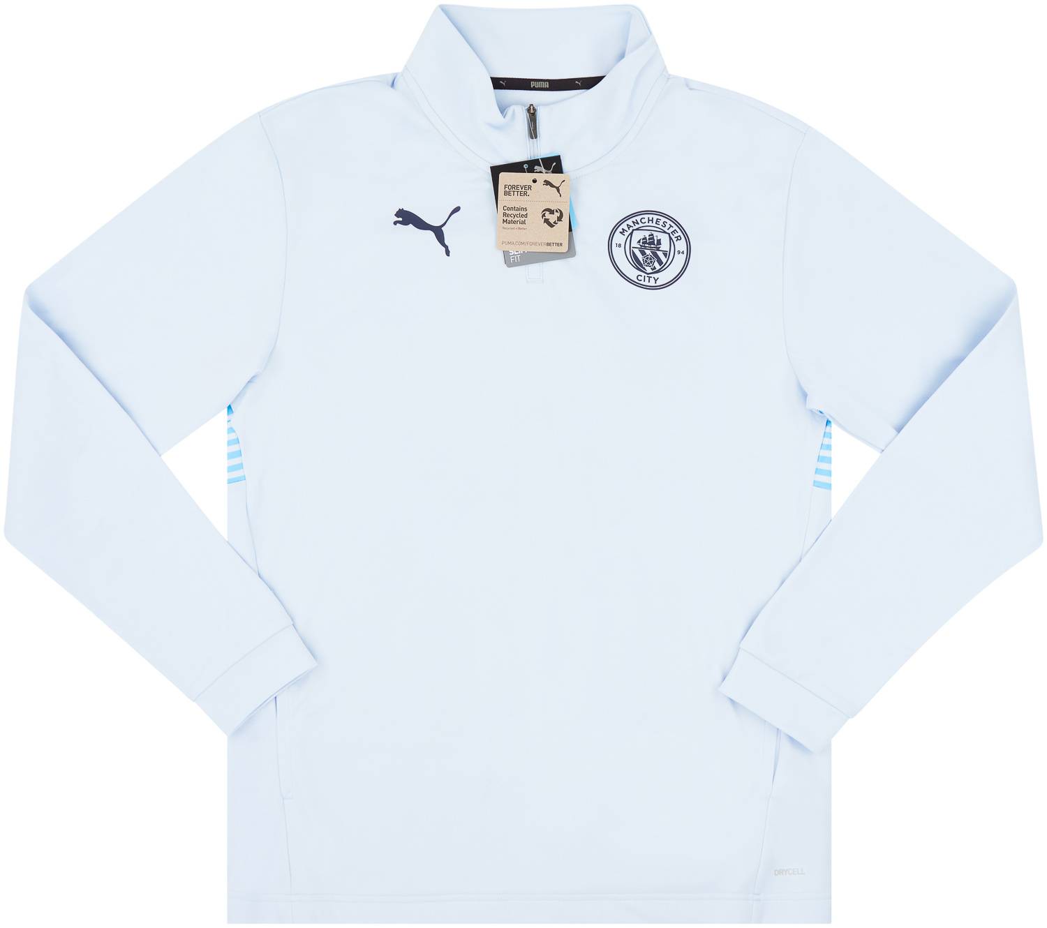 2021-22 Manchester City Puma Pre-Match 1/4 Zip Training Top - NEW