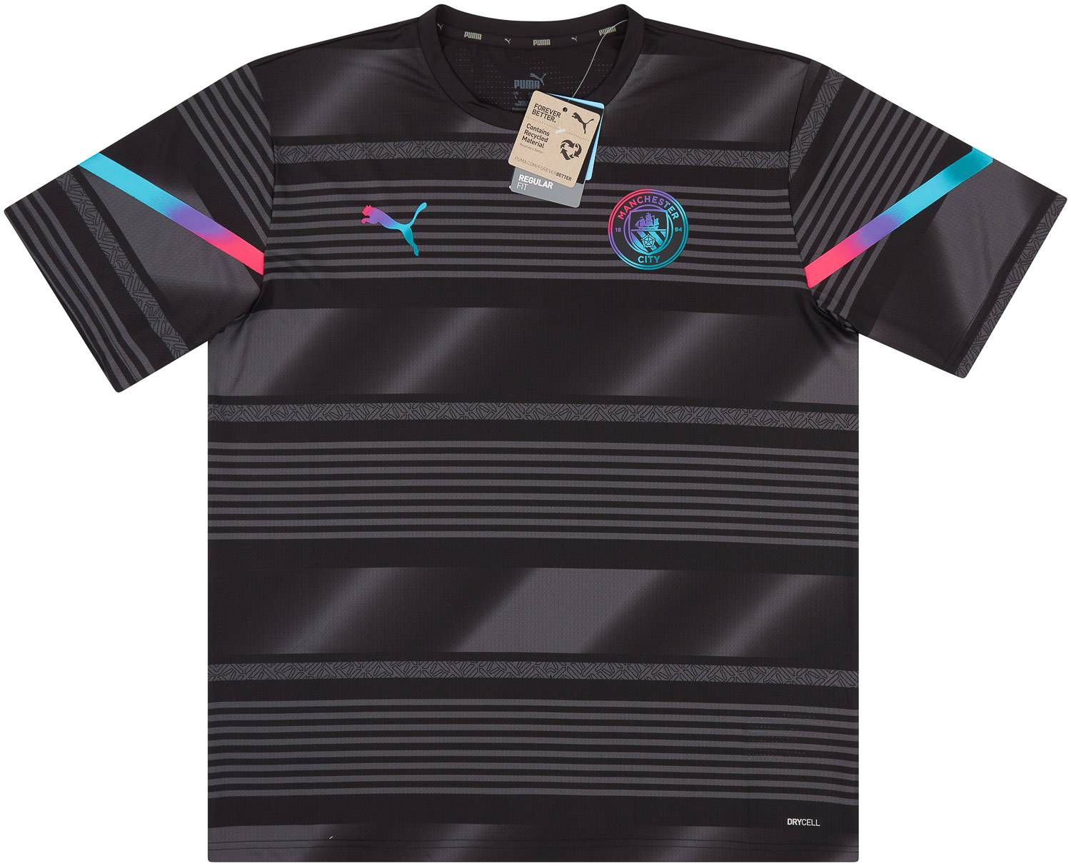 2021-22 Manchester City Puma Pre-Match Training Shirt - NEW