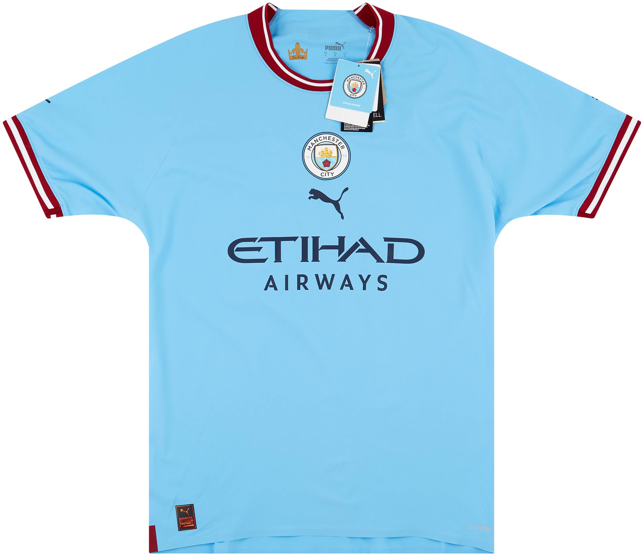 2022-23 Manchester City Player Issue Home Shirt