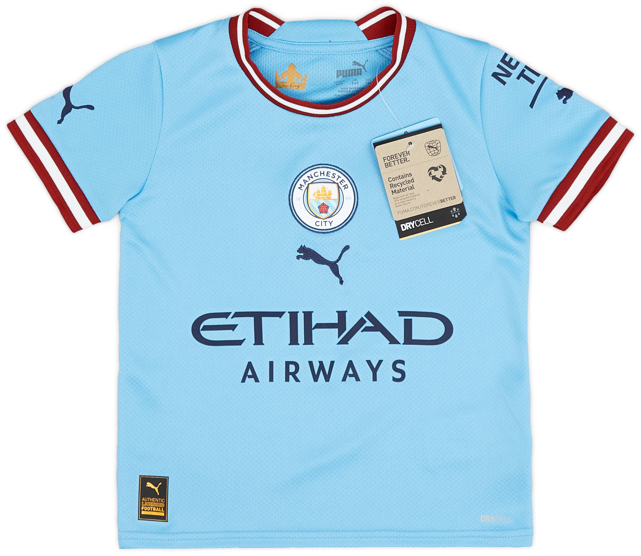 2022-23 Manchester City Home Shirt - (XS.Kids)