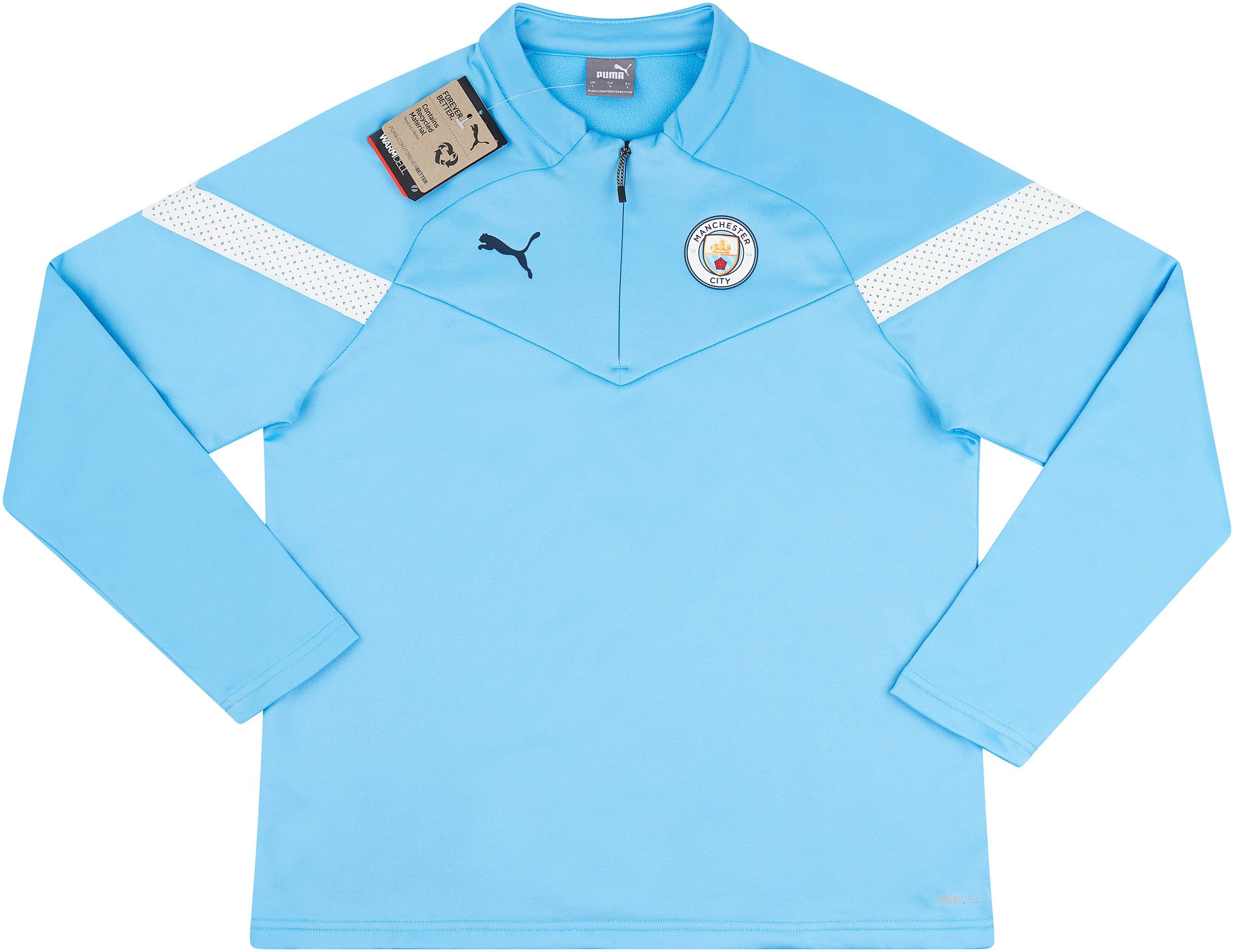 2022-23 Manchester City Puma 1/4 Zip Training Fleece Top (Womens)