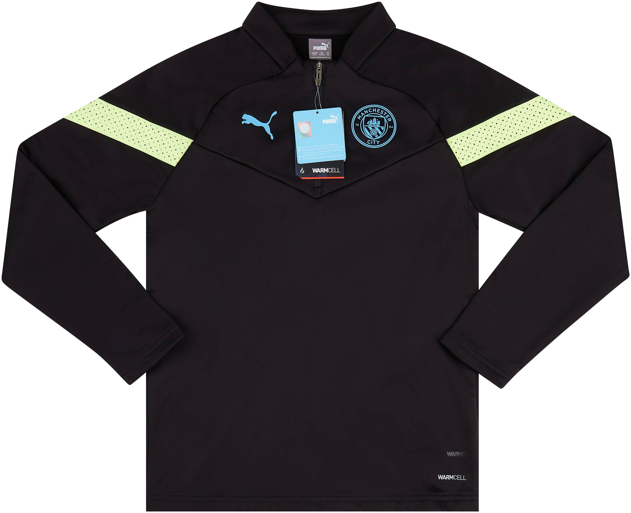 2022-23 Manchester City Puma 1/4 Zip Fleece Top - (KIDS)