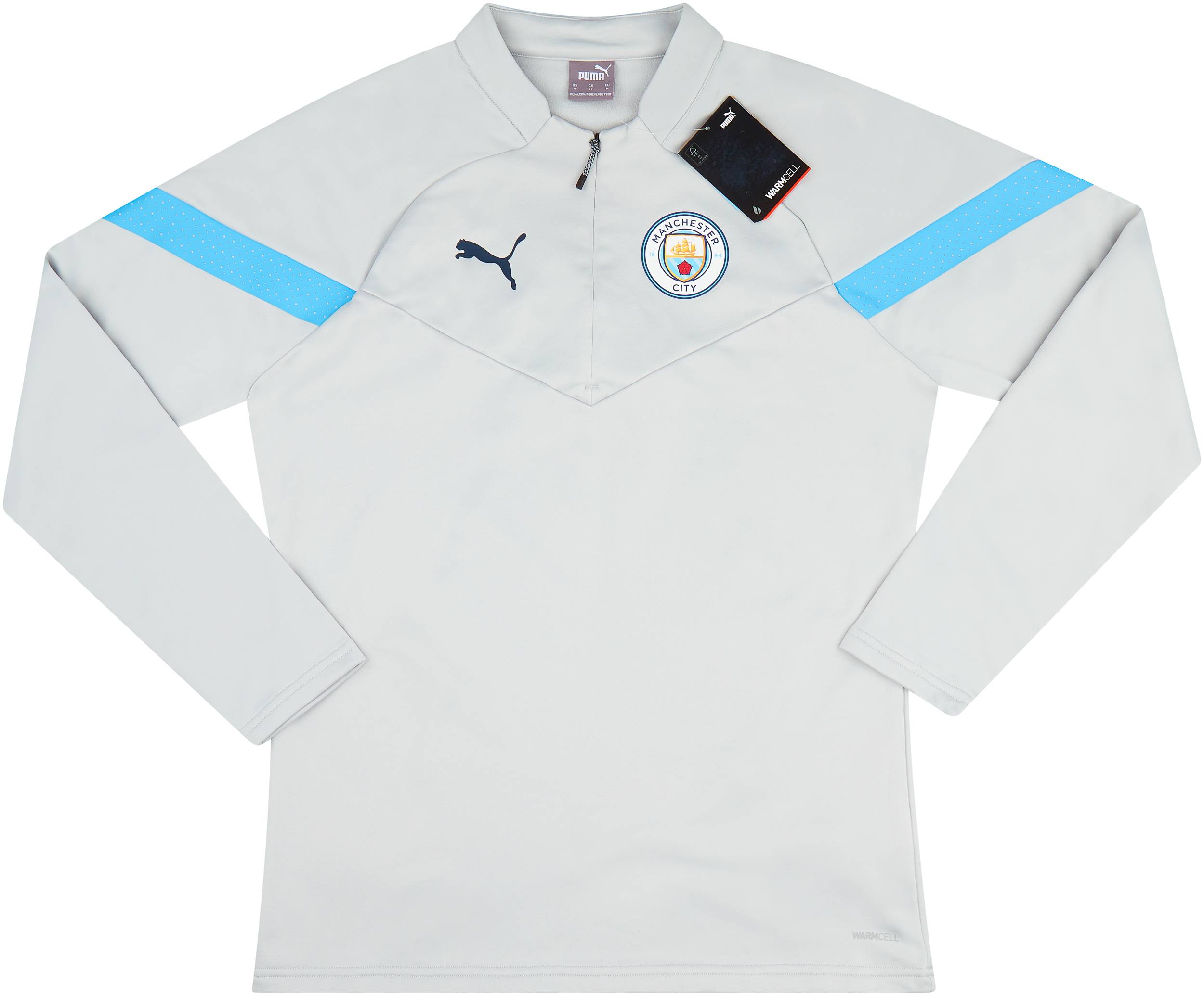 2022-23 Manchester City Puma 1/4 Zip Fleece Training Top