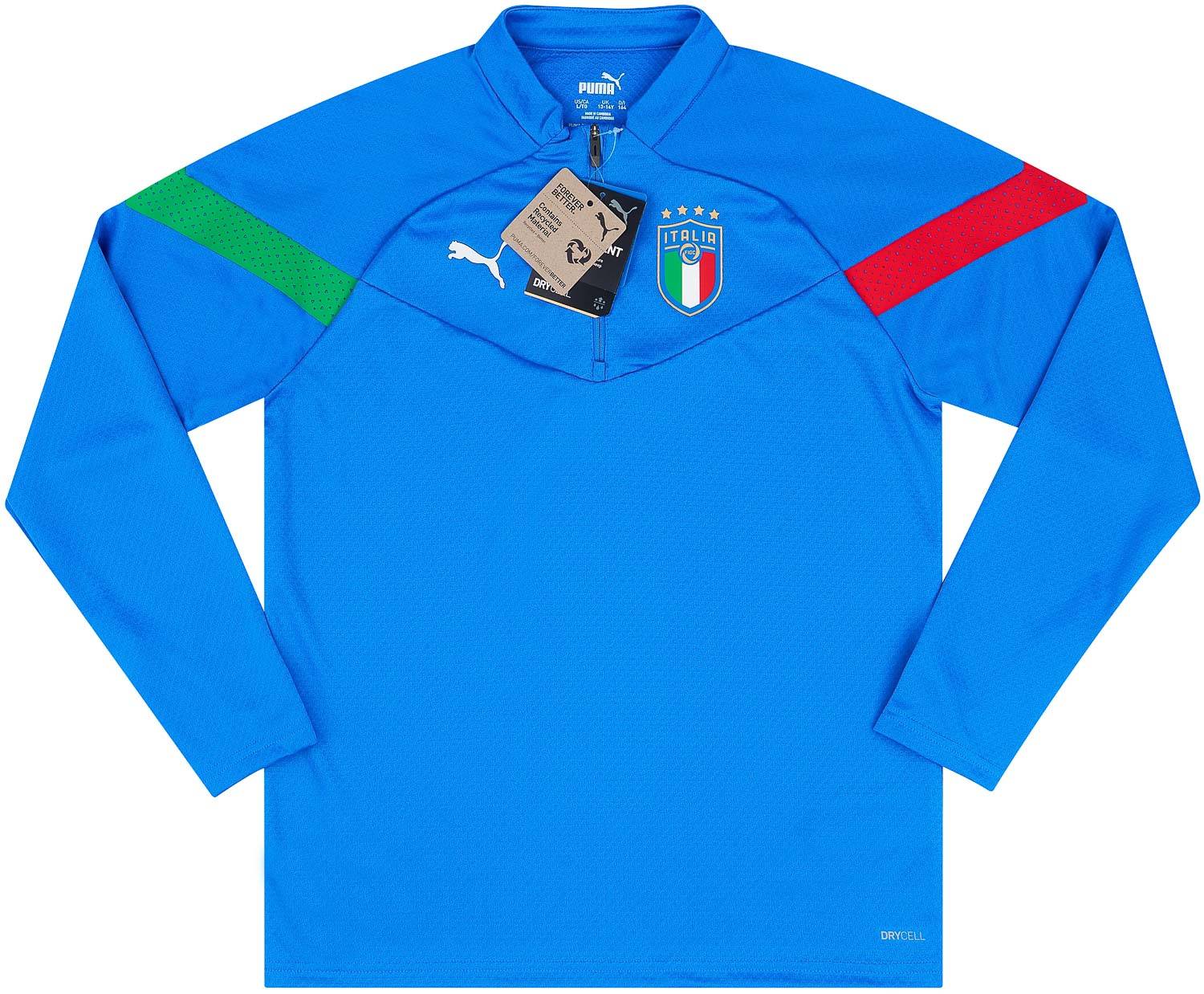 2022-23 Italy Puma 1/4 Zip Training Top (KIDS)