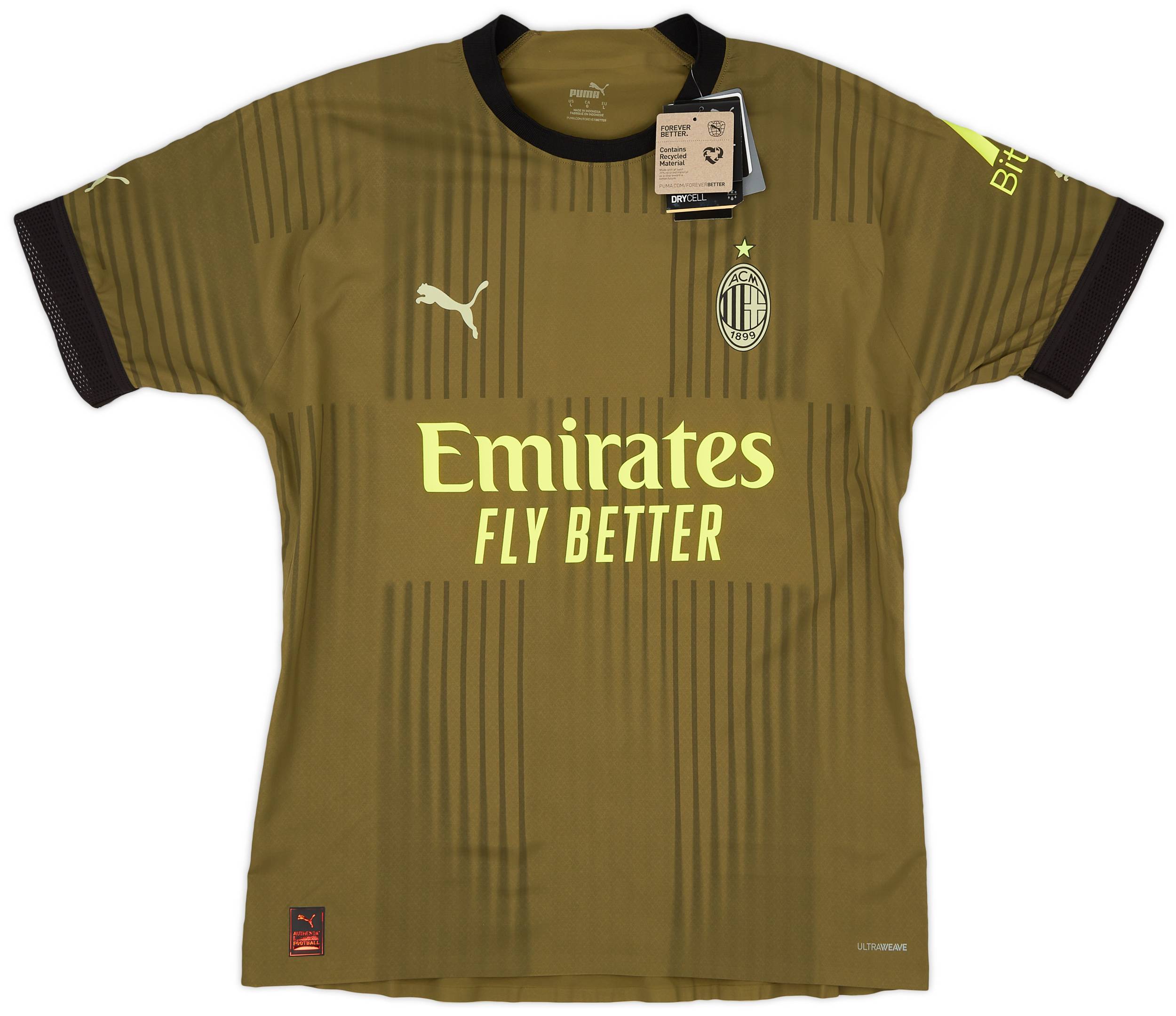 2022-23 AC Milan Authentic Third Shirt