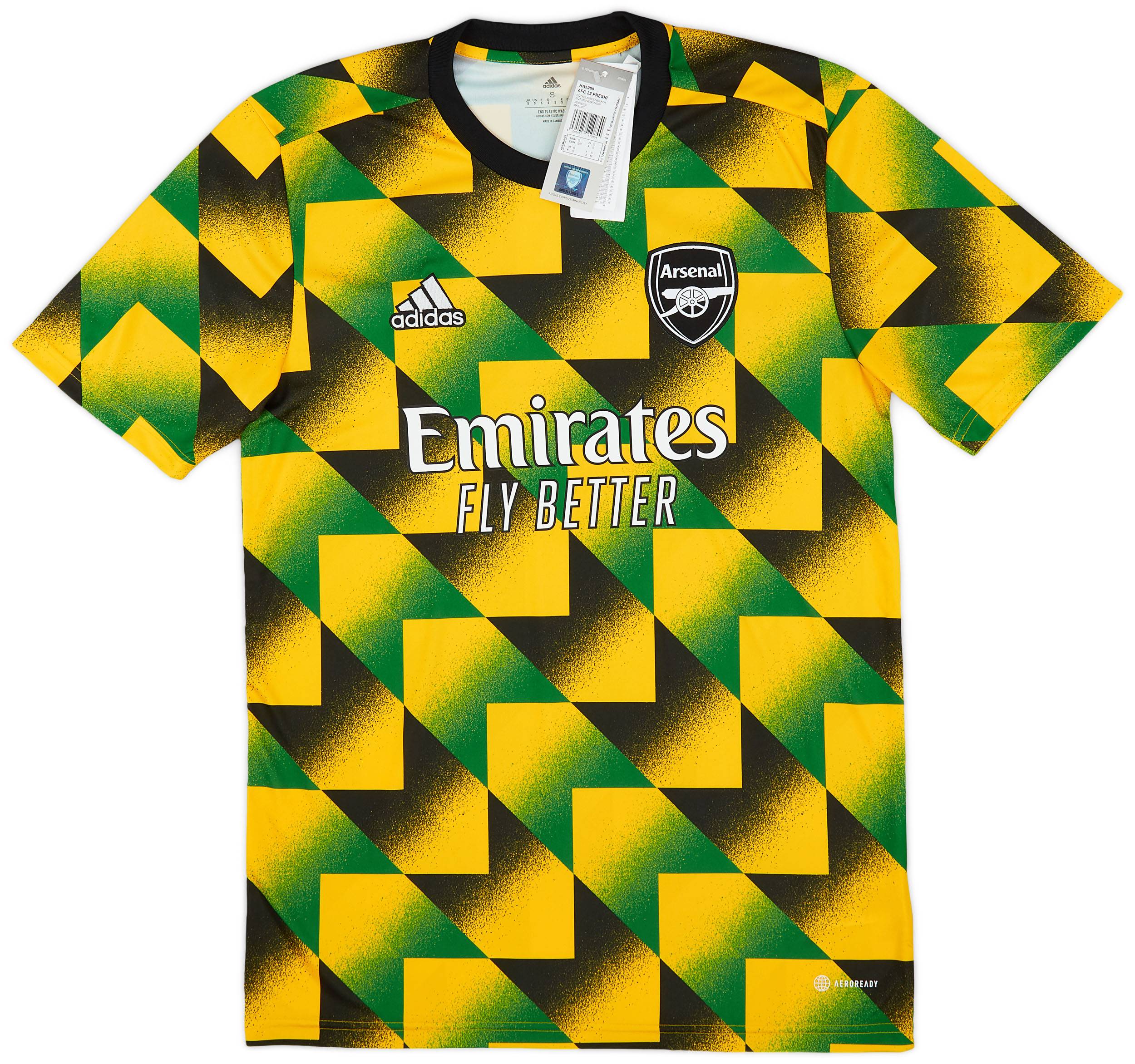 2022 23 Arsenal adidas Pre Match Warm Up Shirt
