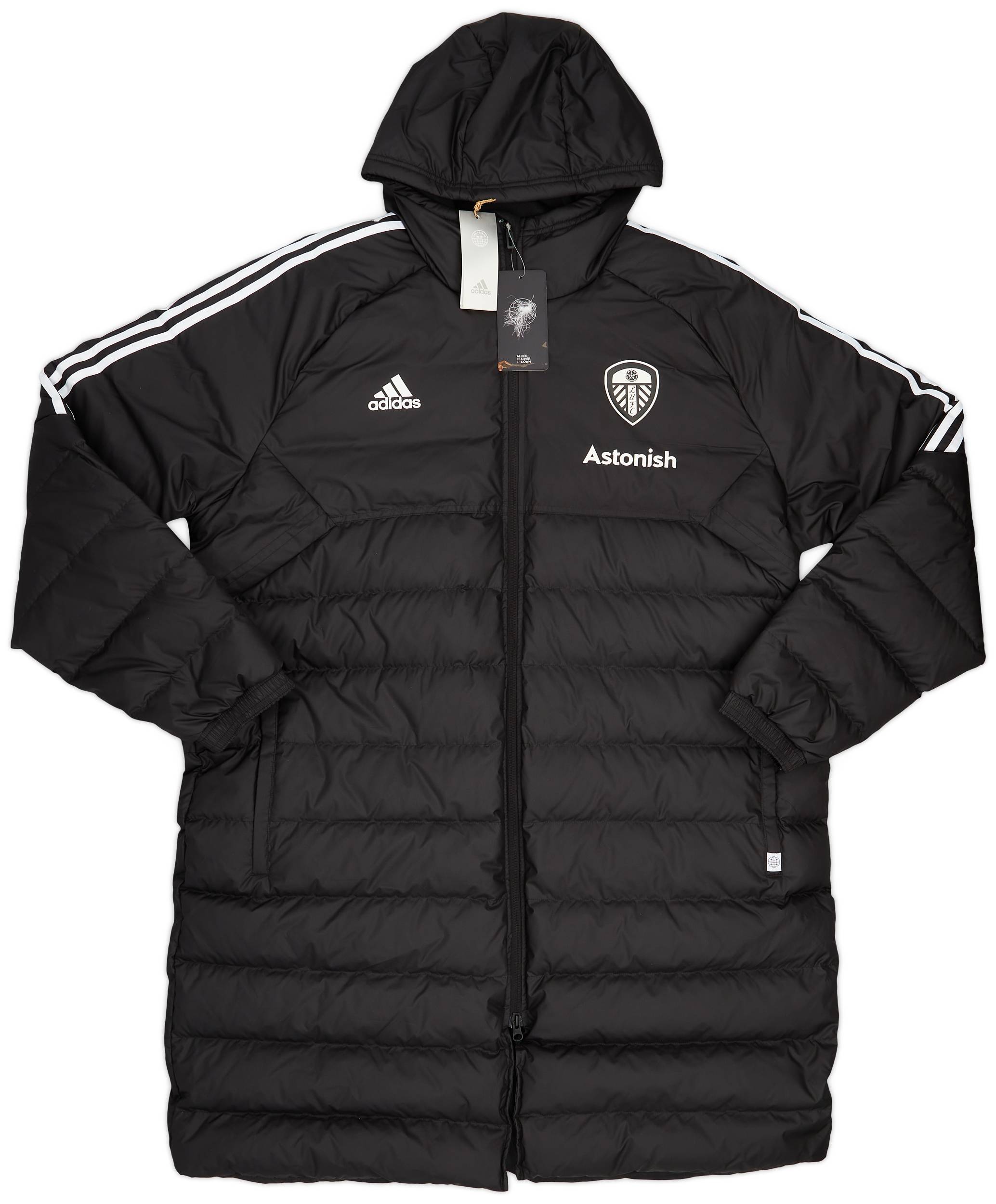 2022-23 Leeds United adidas Long Padded Jacket