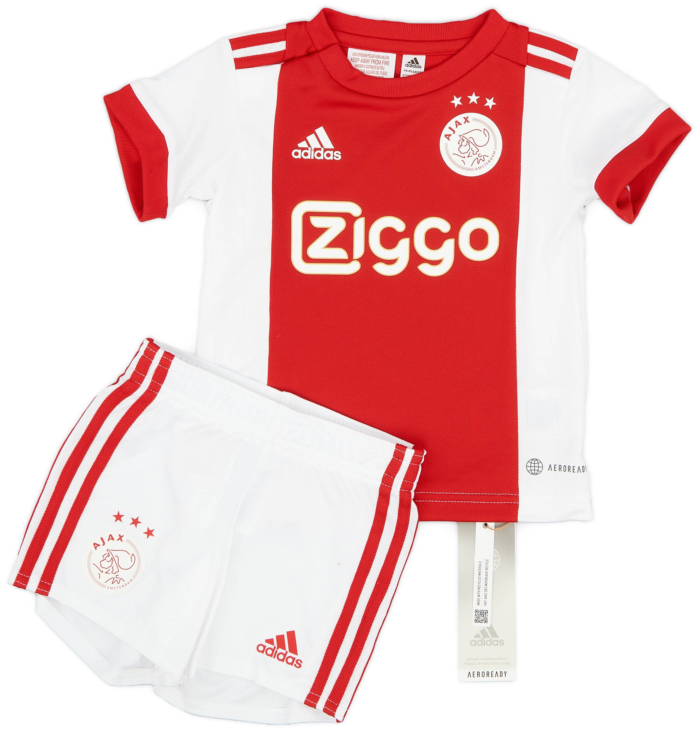 2022-23 Ajax Home Shirt & Shorts Kit - (BABY)