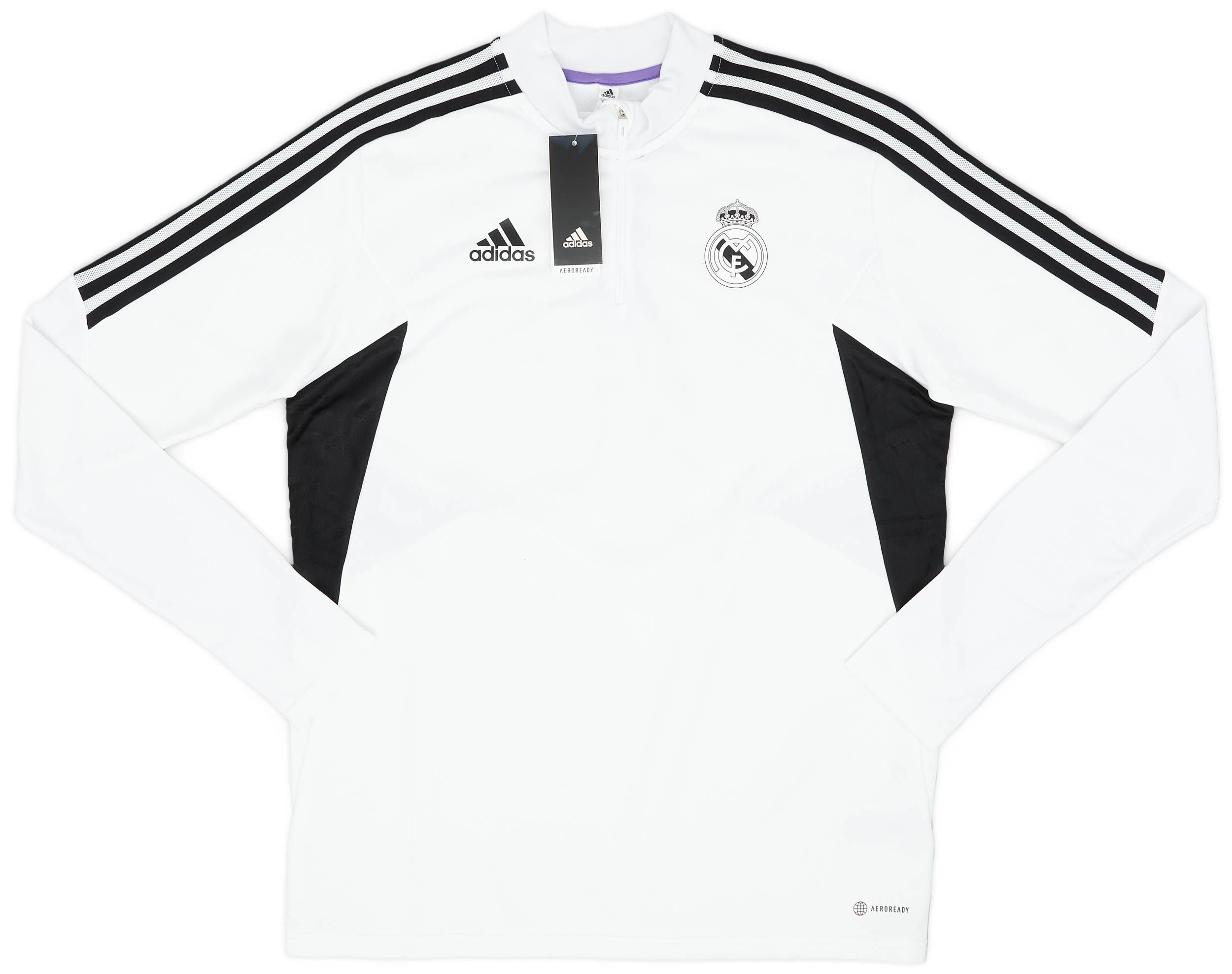 2022-23 Real Madrid adidas 1/4 Zip Training Top