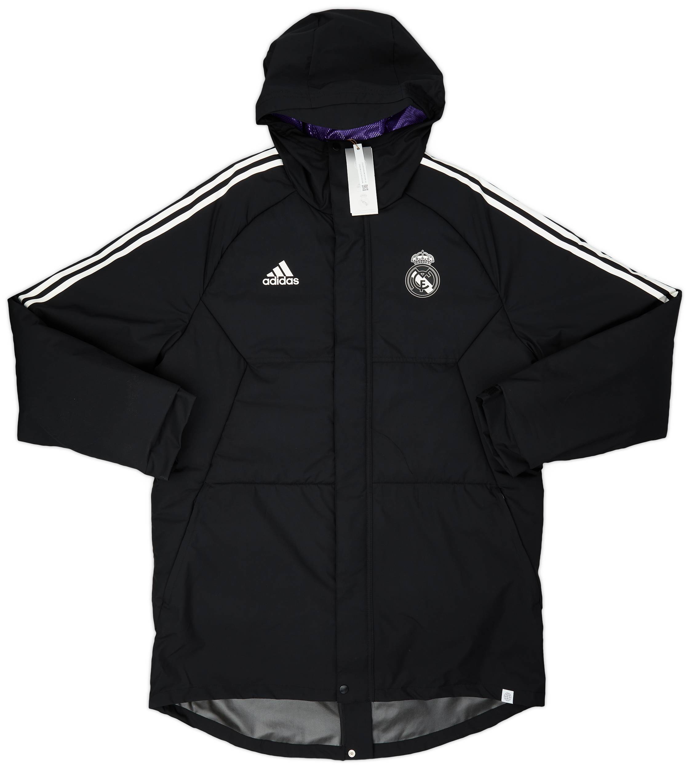 2022 23 Real Madrid adidas Stadium Parka Jacket