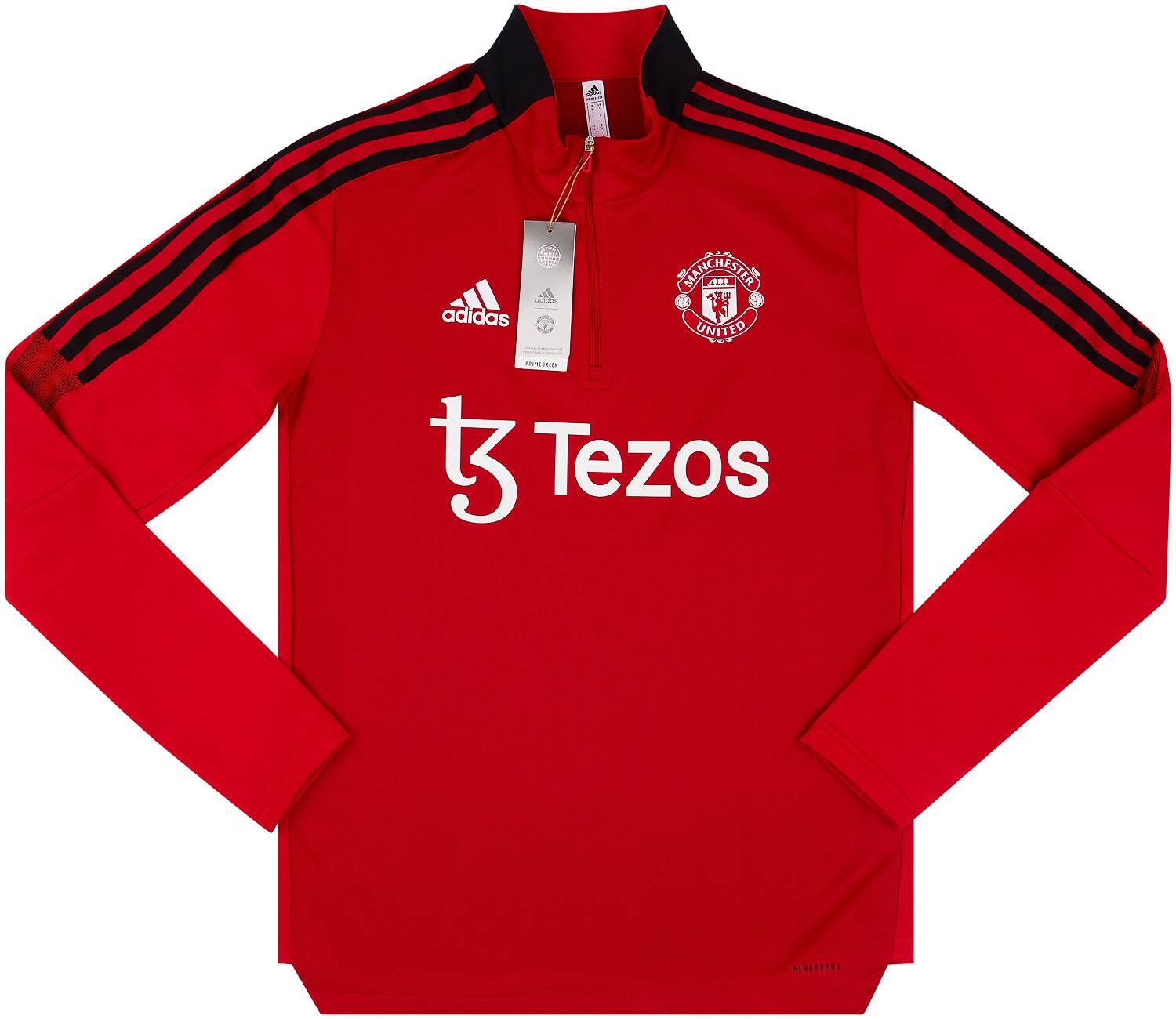 2021-22 Manchester United adidas 1/4 Zip Training Top