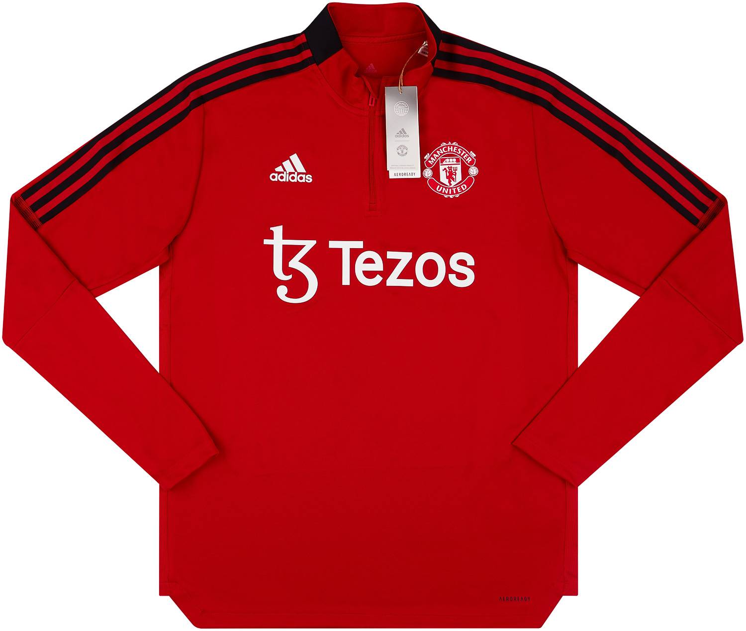 2021-22 Manchester United adidas 1/4 Zip Training Top