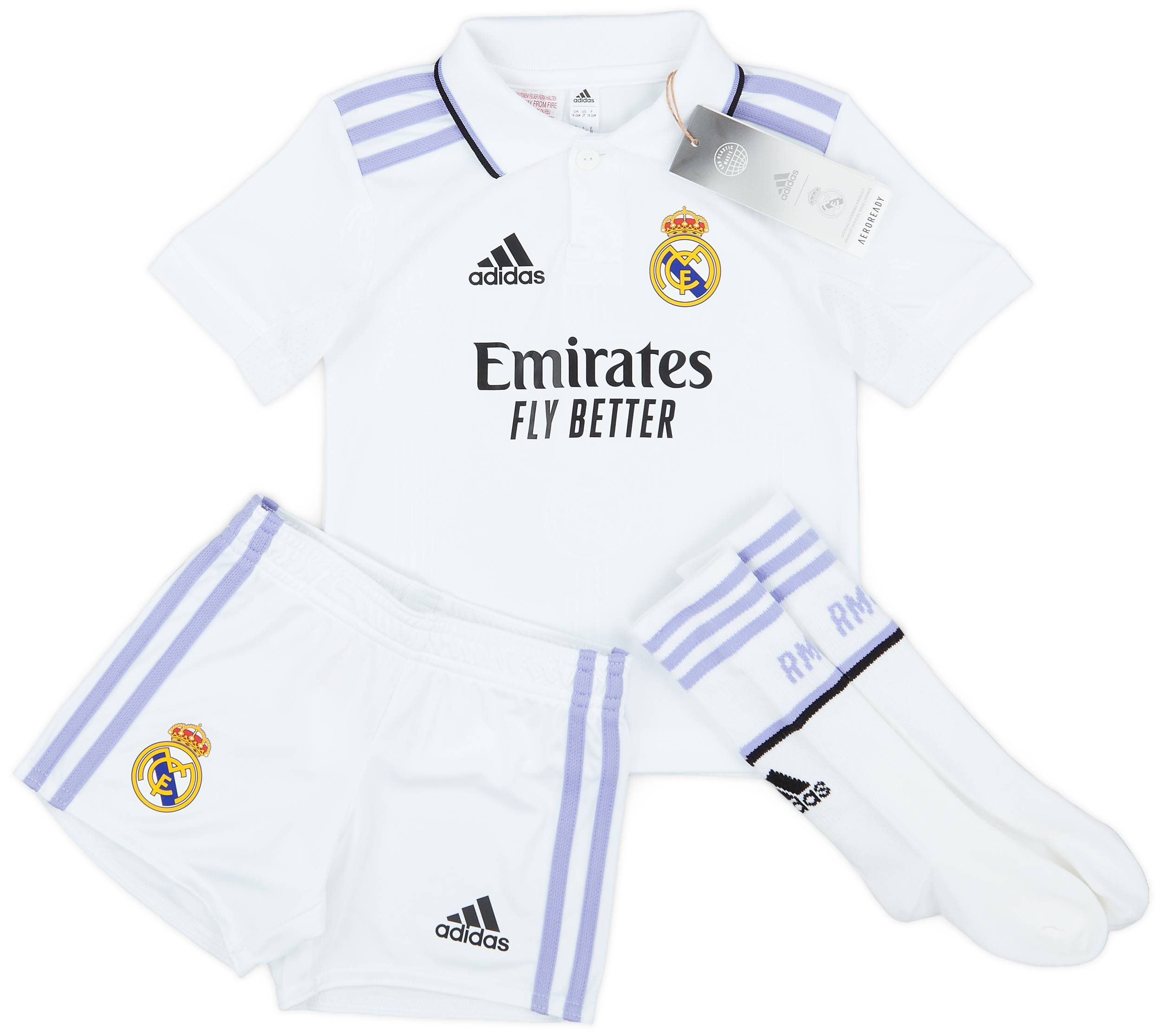 2022-23 Real Madrid Home Full Kit (Little Kids)