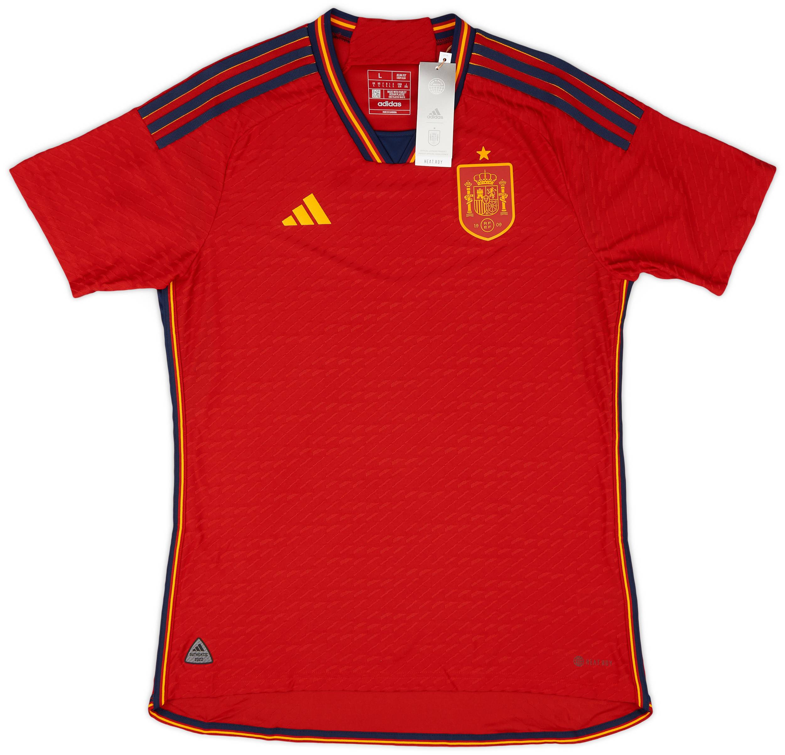 2022-23 Spain Authentic Home Shirt
