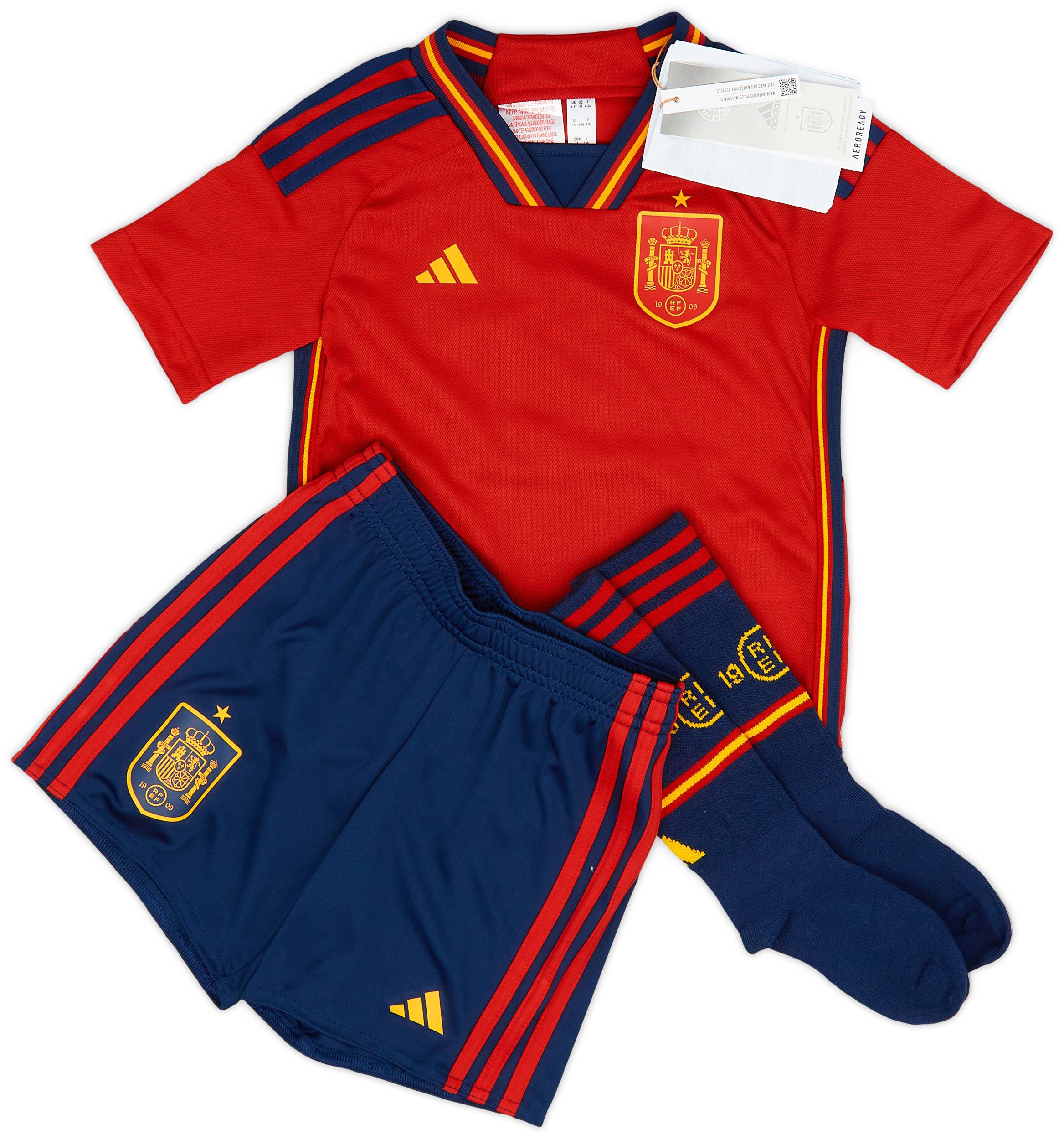 2022-23 Spain Home Full Kit (Little Kids)