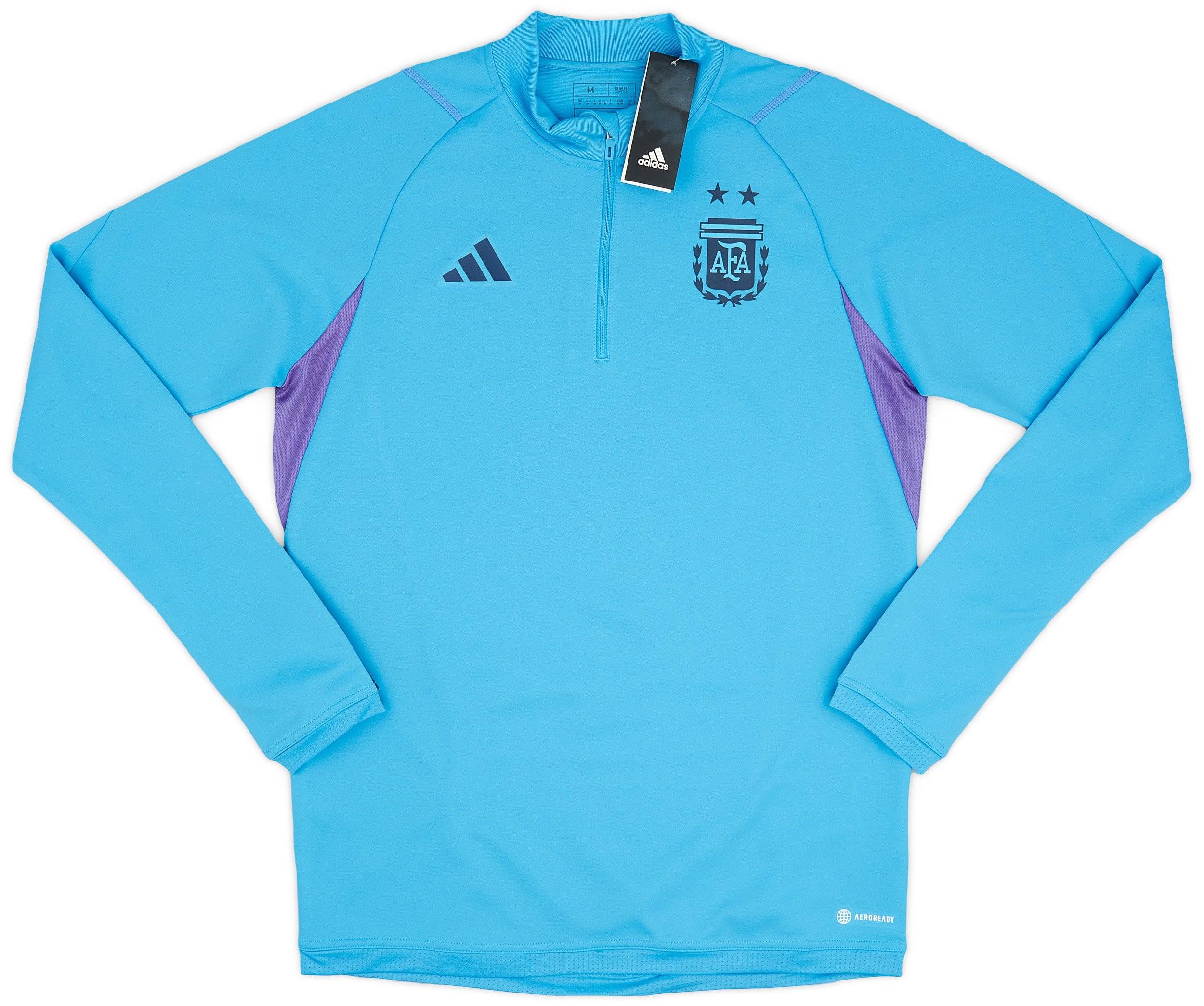 2022 23 Argentina adidas 1 4 Zip Training Top