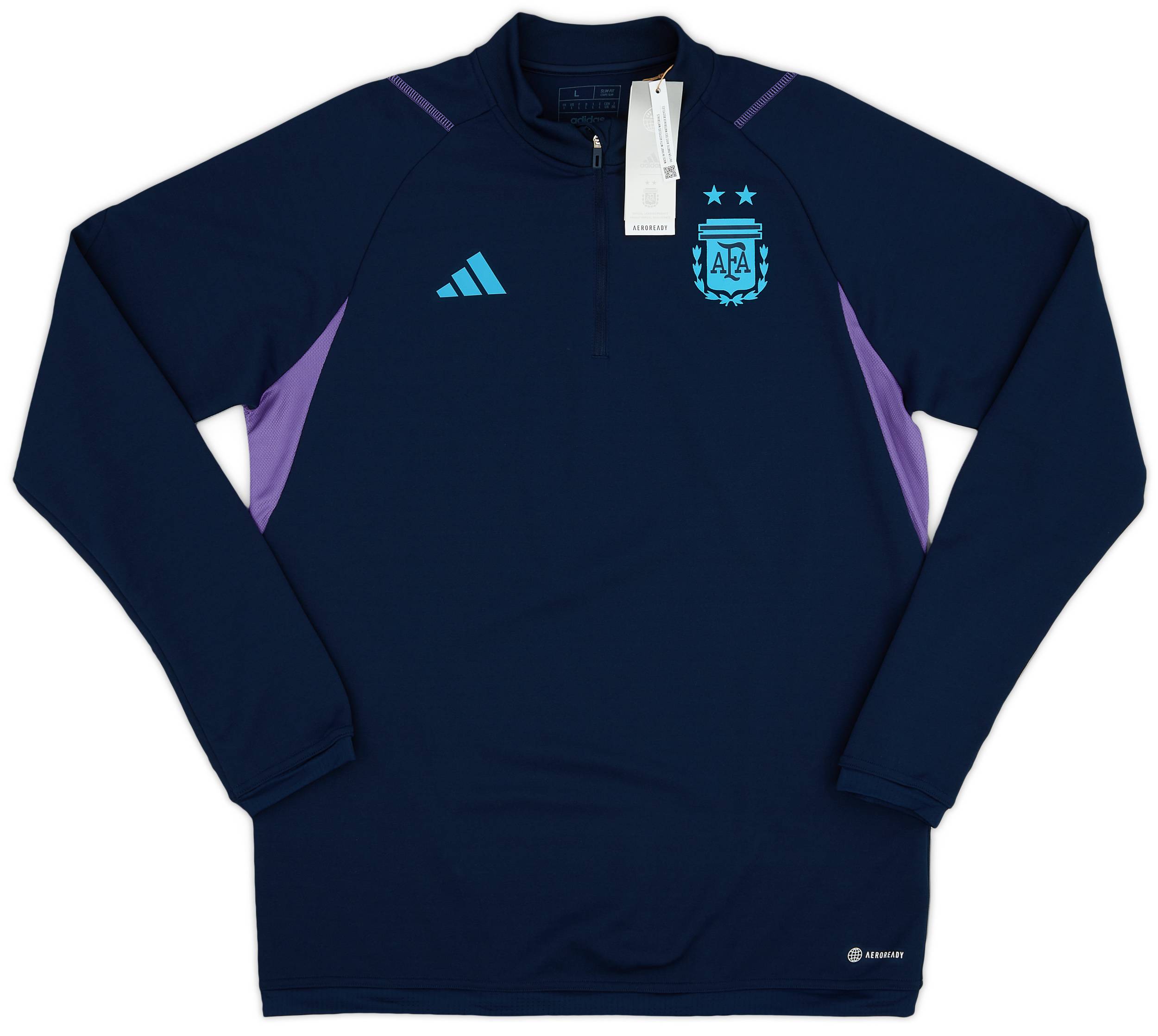 2022 23 Argentina adidas 1 4 Zip Training Top