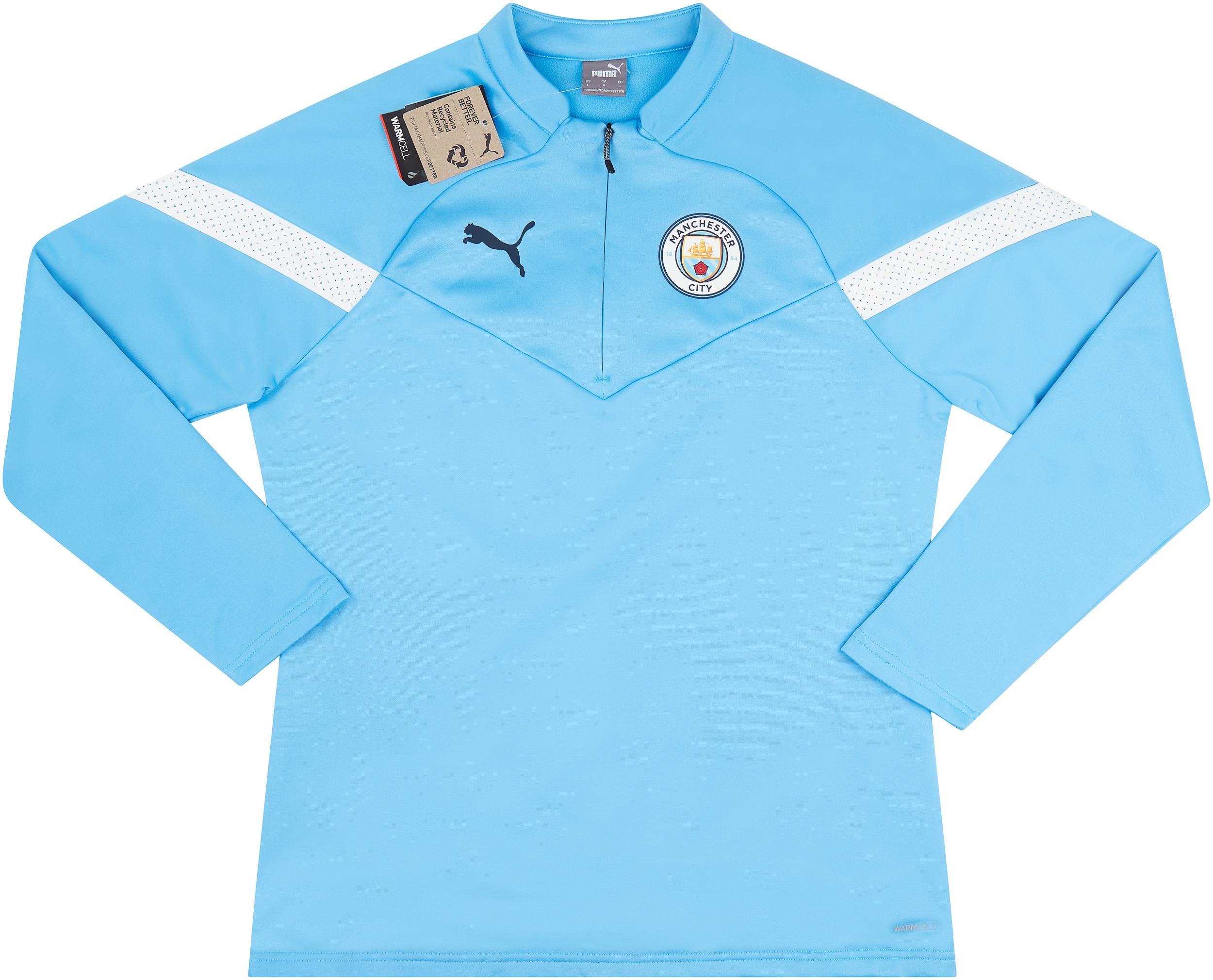 2022-23 Manchester City Puma 1/4 Zip Training Fleece Top