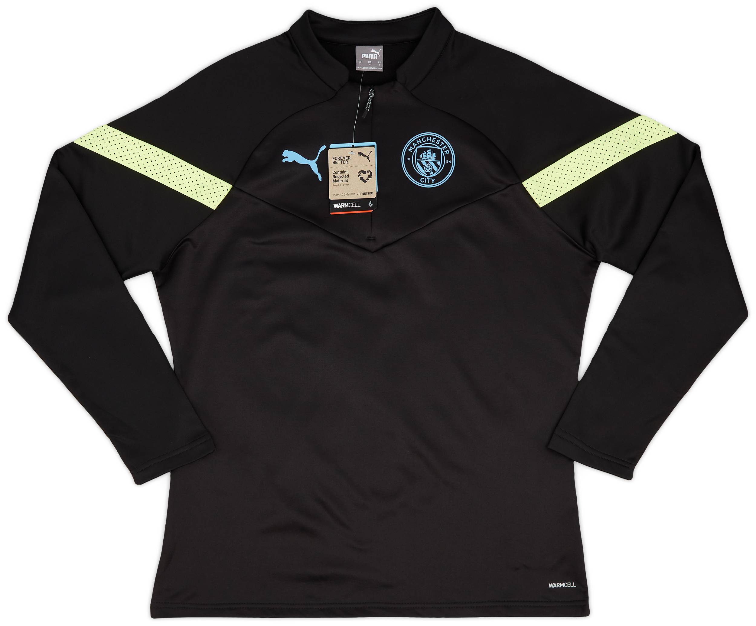 2022-23 Manchester City Puma 1/4 Zip Fleece Training Top