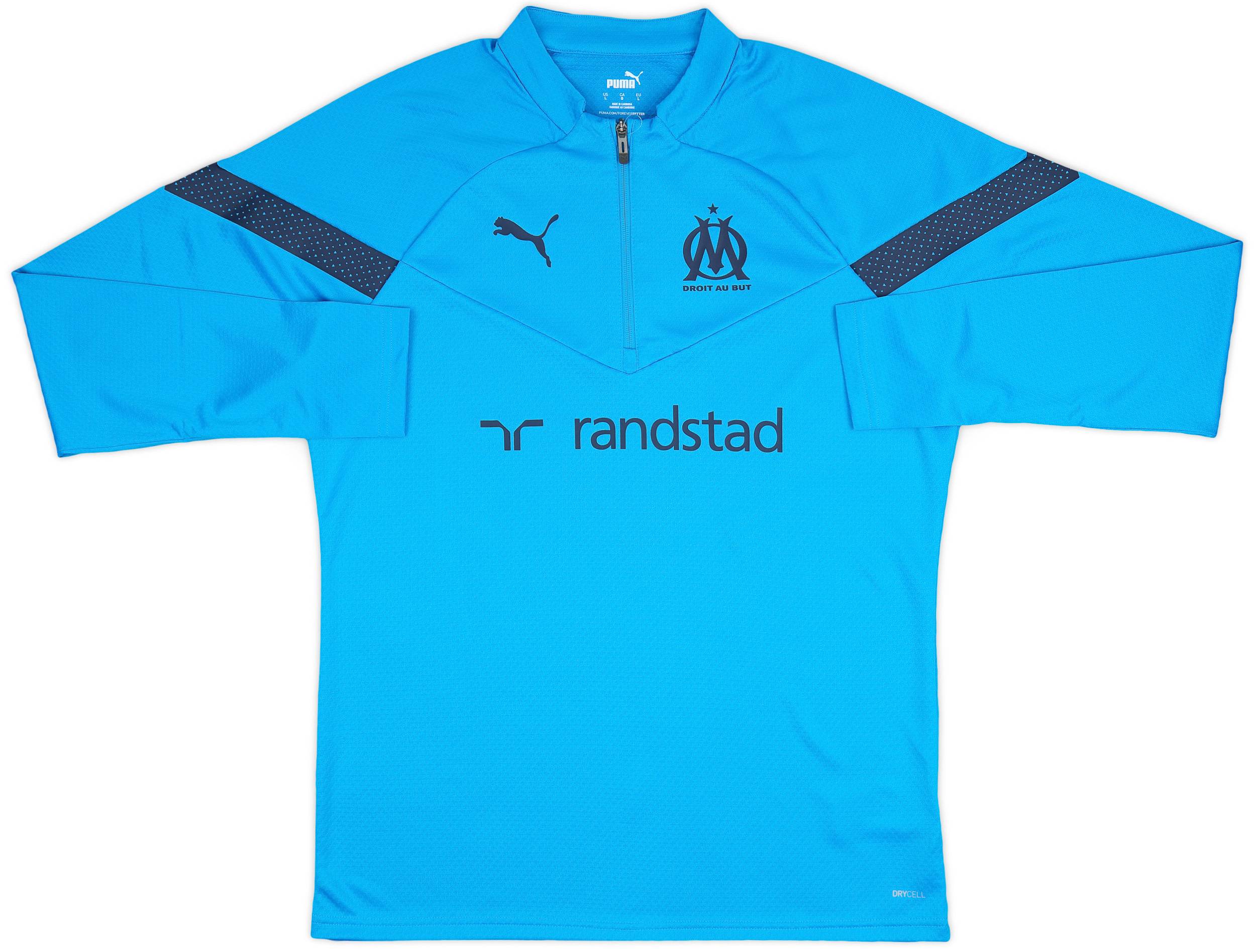 mirupoe 　L 2022-23 Olympique Marseille Puma 1/4 Zip Training Top