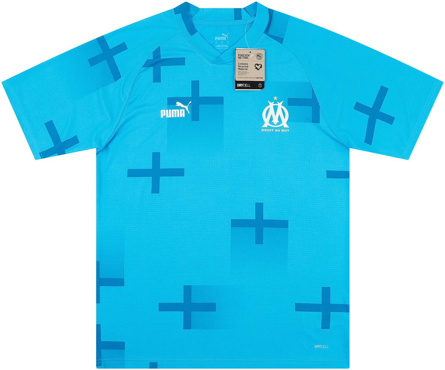 2022-23 Olympique Marseille Puma Pre-Match Training Shirt