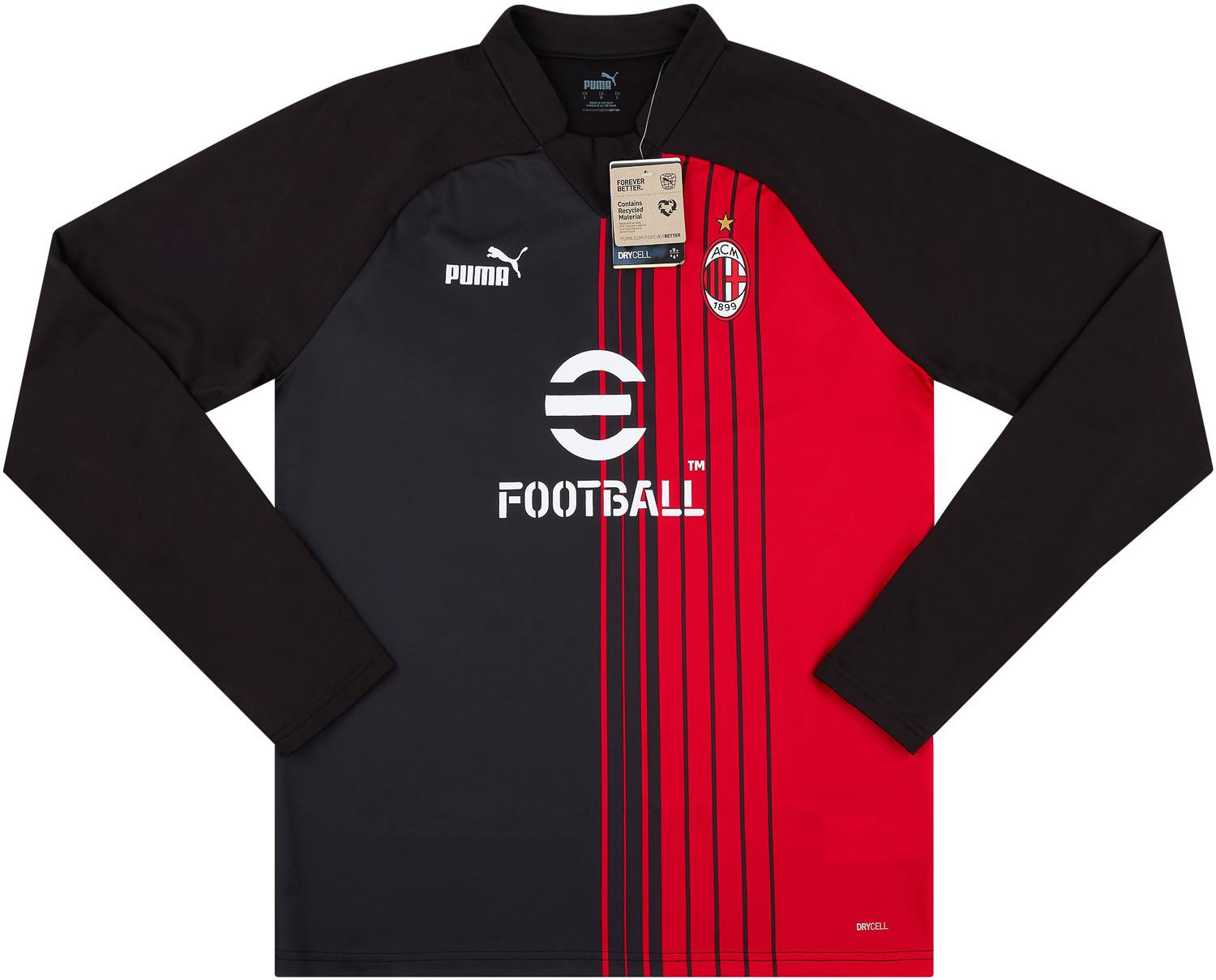 2022-23 AC Milan Puma Pre-Match Sweat Top