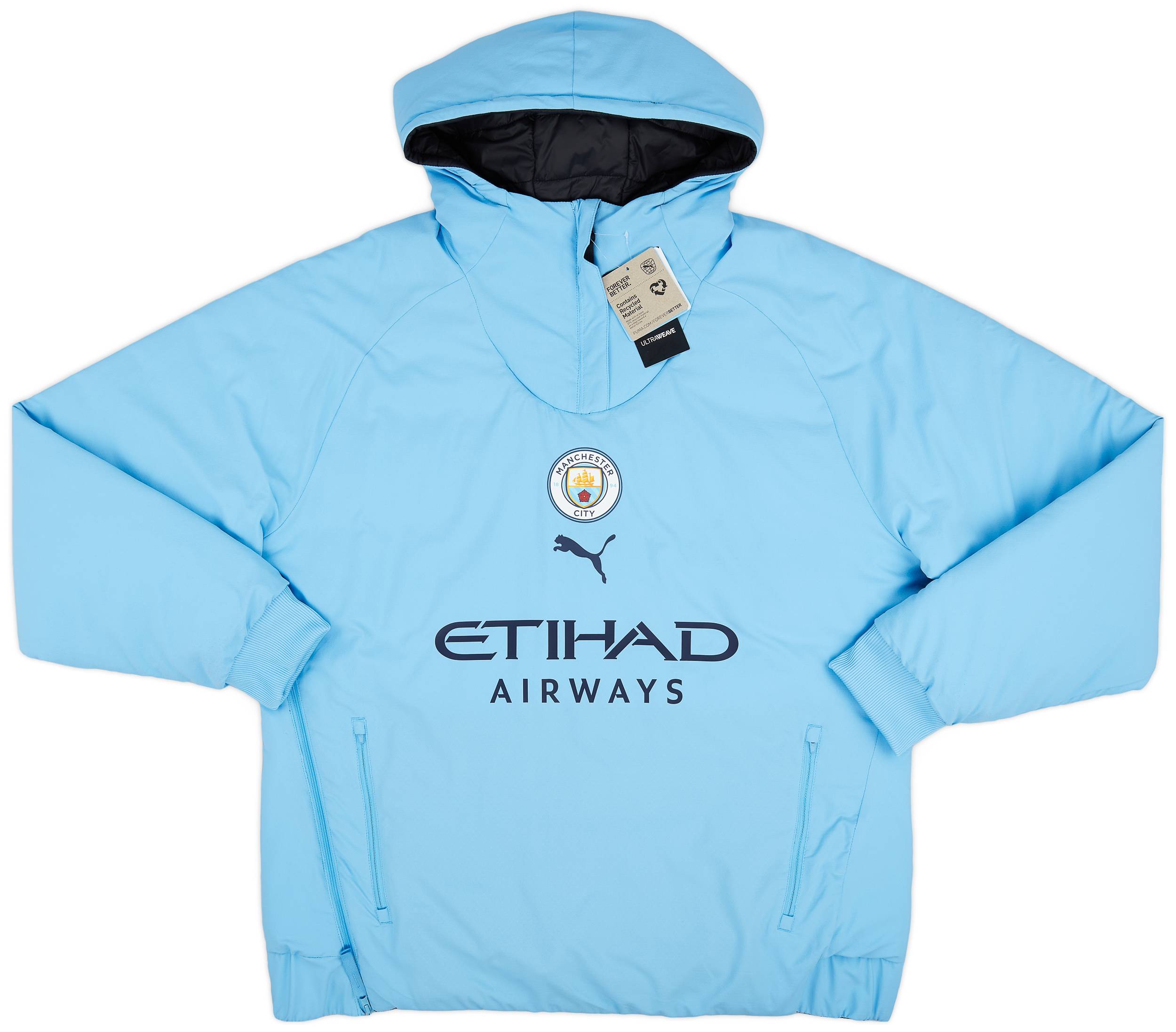 2022-23 Manchester City Puma 1/4 Zip Reversible Padded Jacket